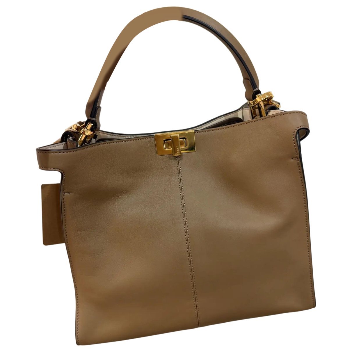 Peekaboo leather handbag