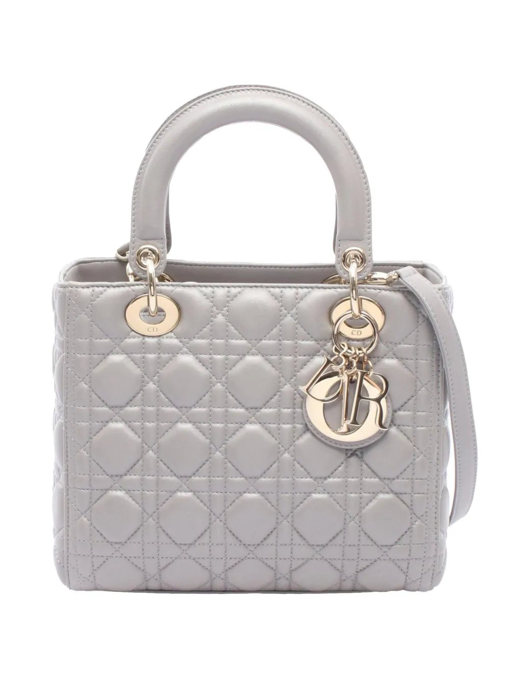 2010-2026 Medium Lambskin Cannage Lady Dior satchel