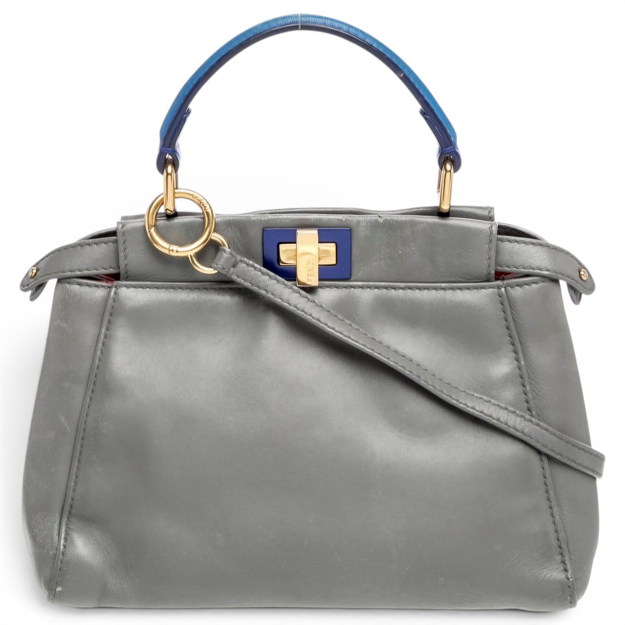 Peekaboo leather handbag