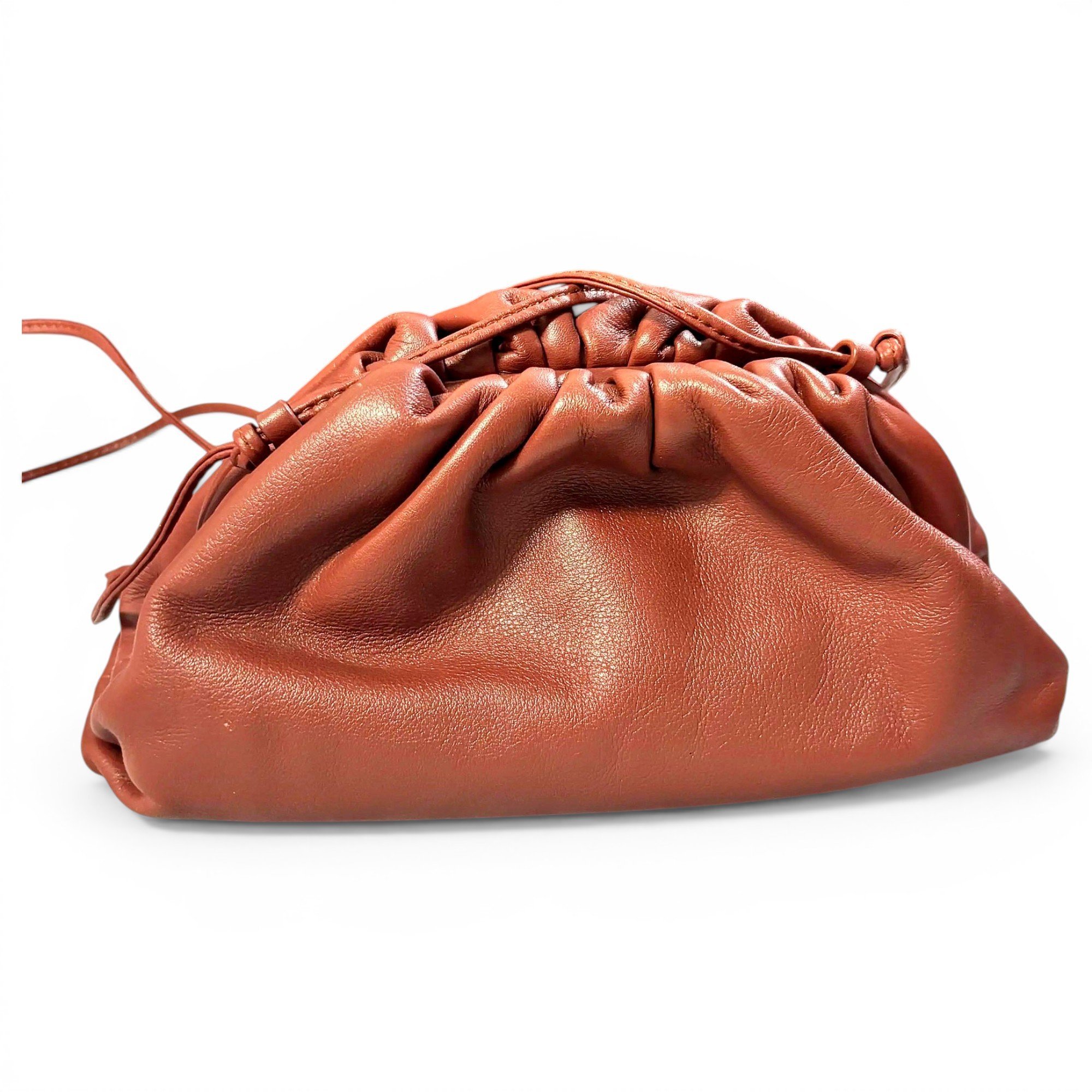 Pouch leather crossbody bag