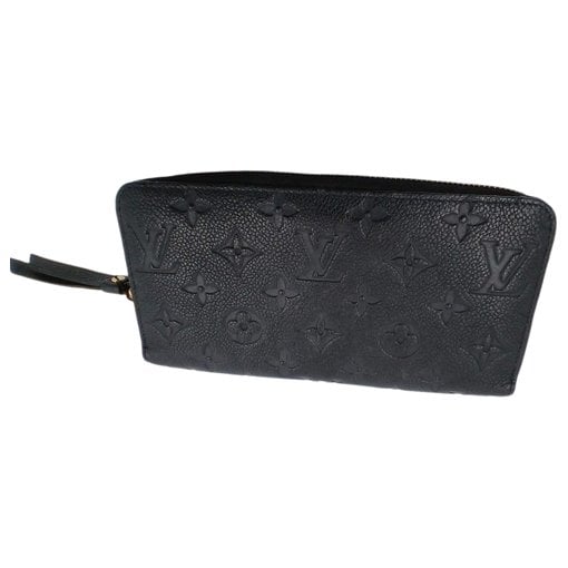 Leather clutch bag