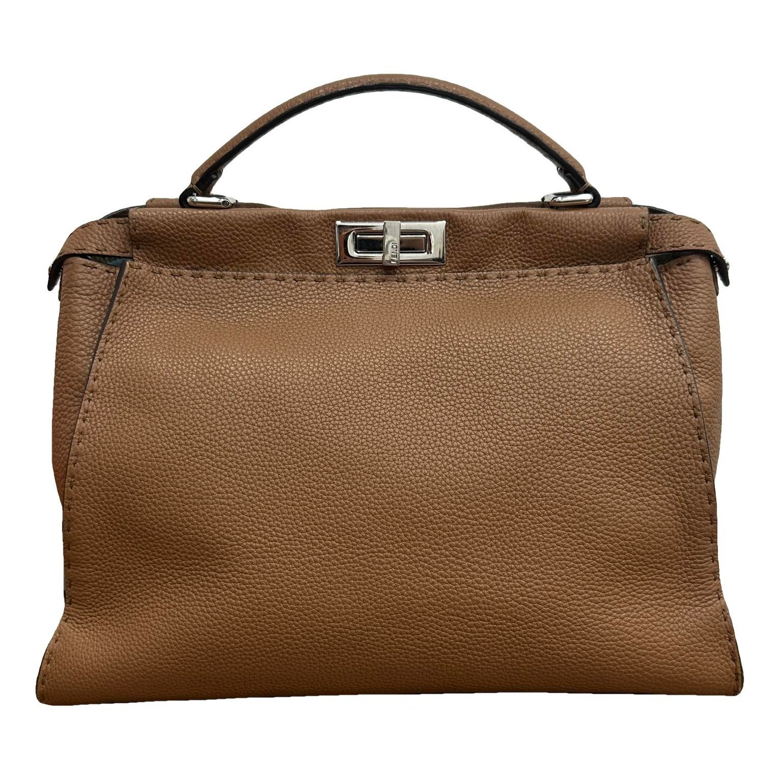 Peekaboo leather handbag