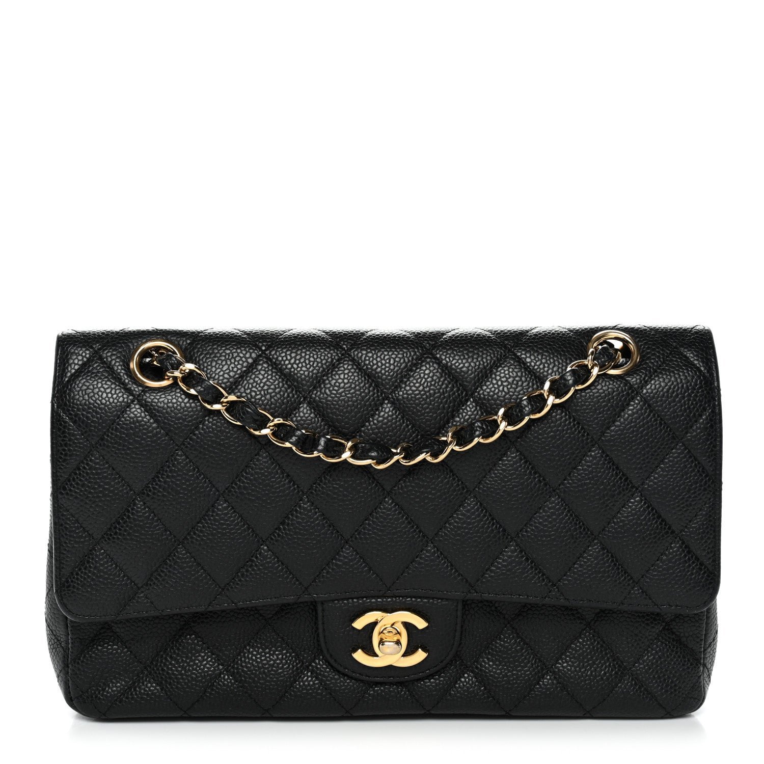 Chanel Caviar Quilted Medium Double Flap Black