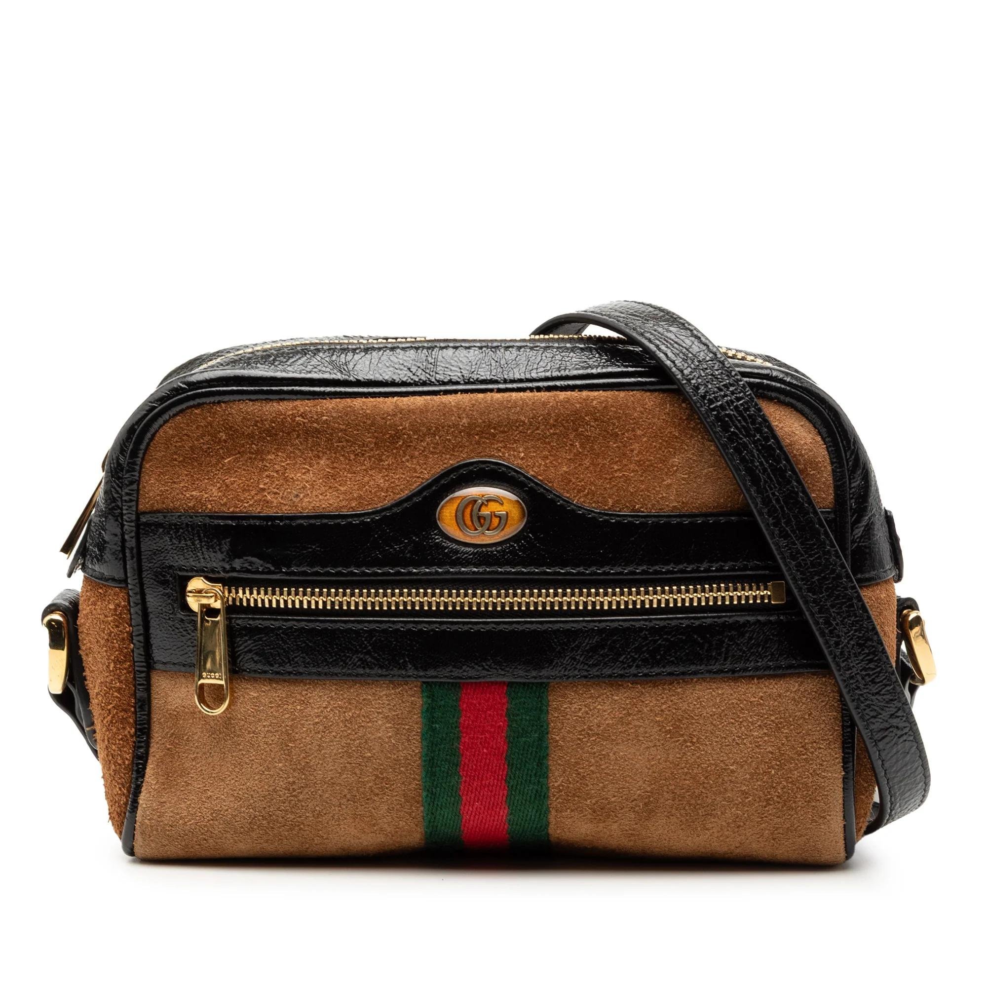 Ophidia leather crossbody bag
