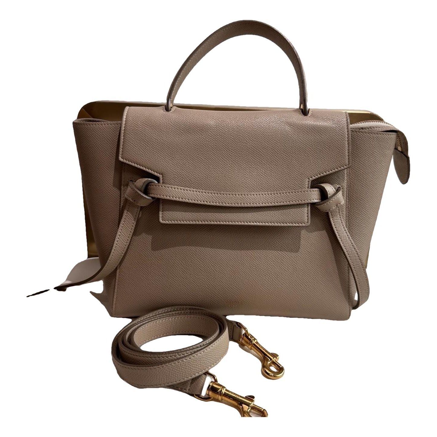 Belt leather handbag
