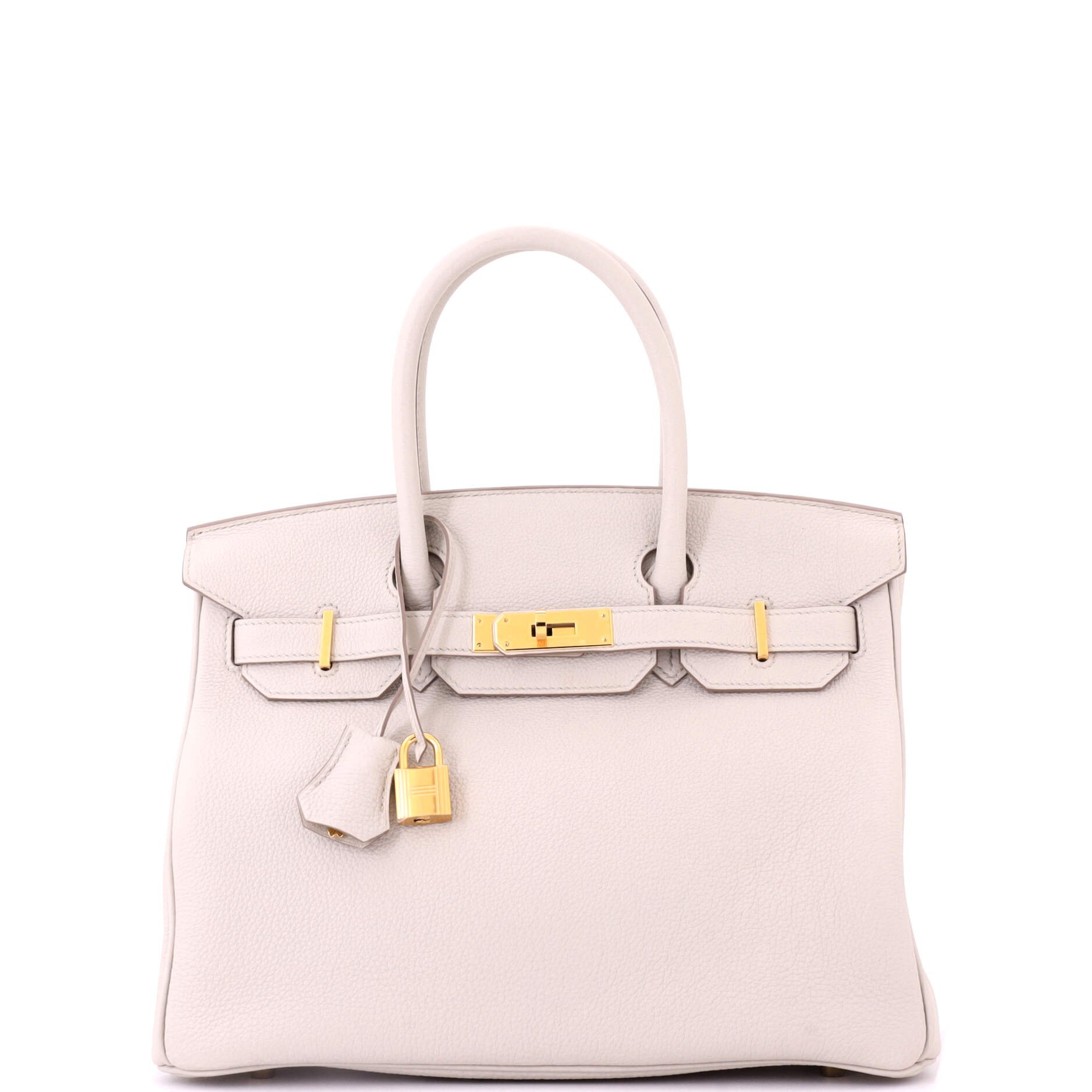 Hermes Birkin Handbag Light Togo with Gold Hardware 30