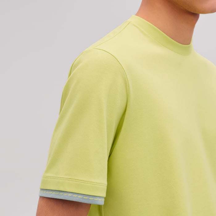 Lime "Piqures Sellier" T-shirt