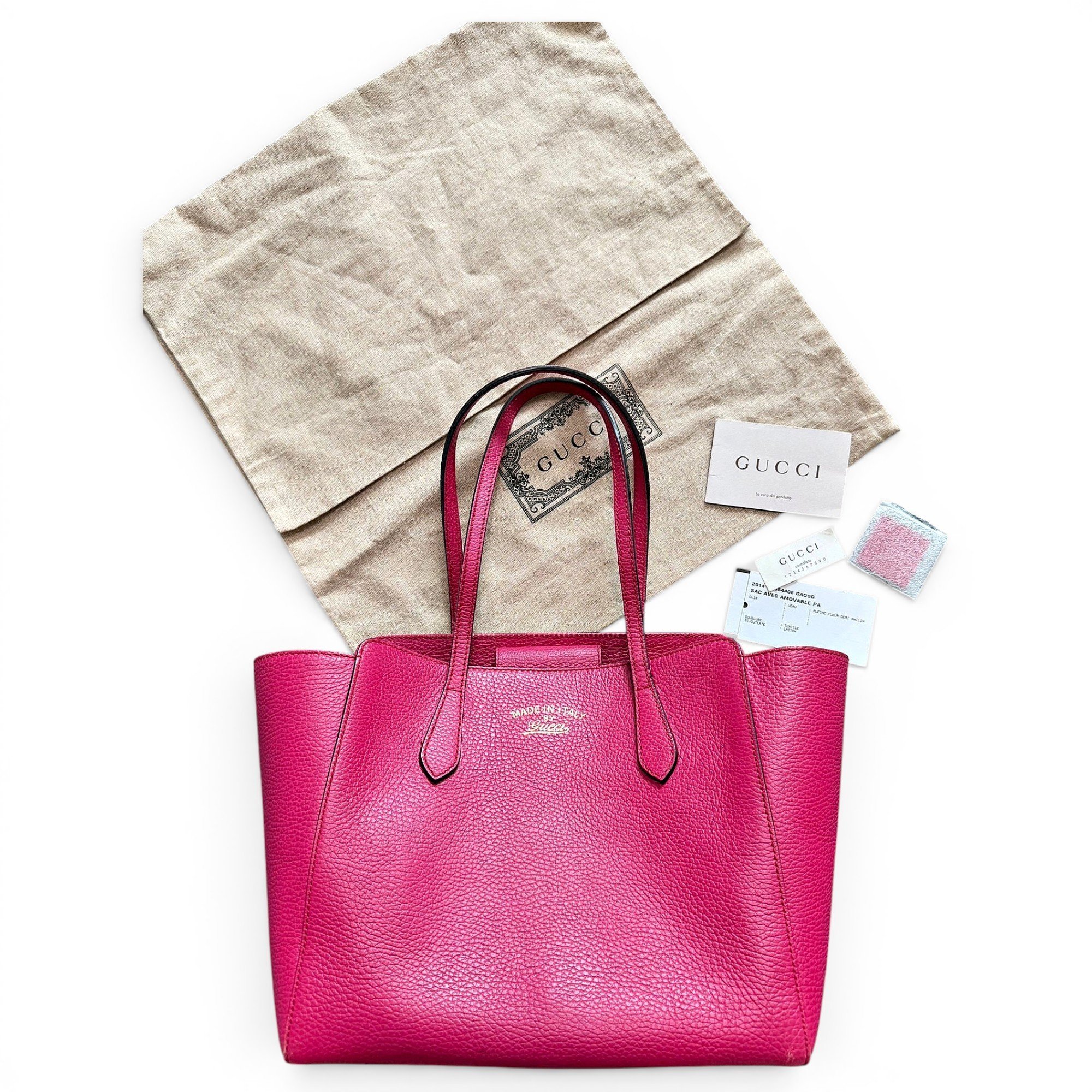 Swing leather tote