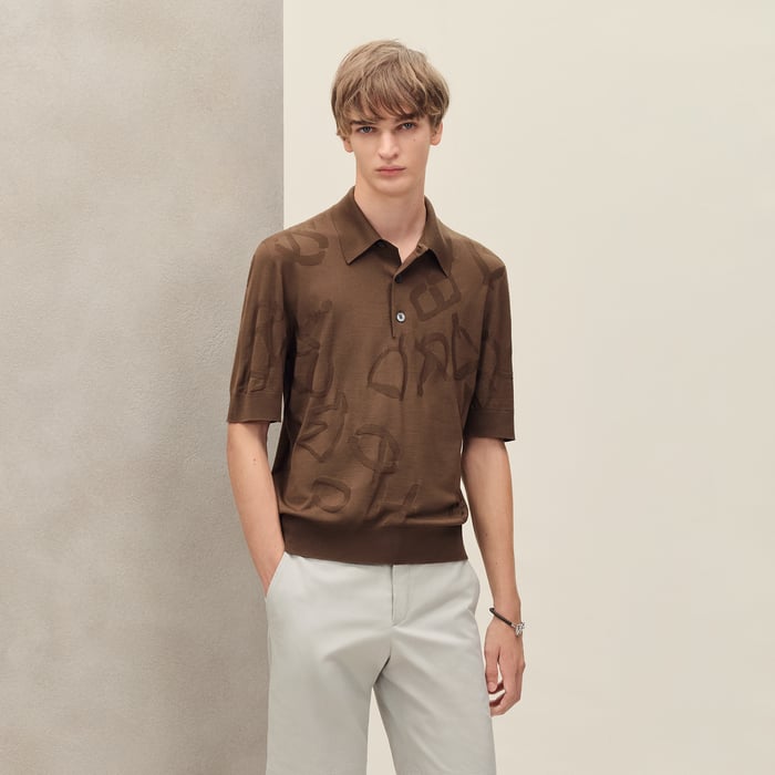 Caramel "Calligraphie Equestre" Polo Shirt