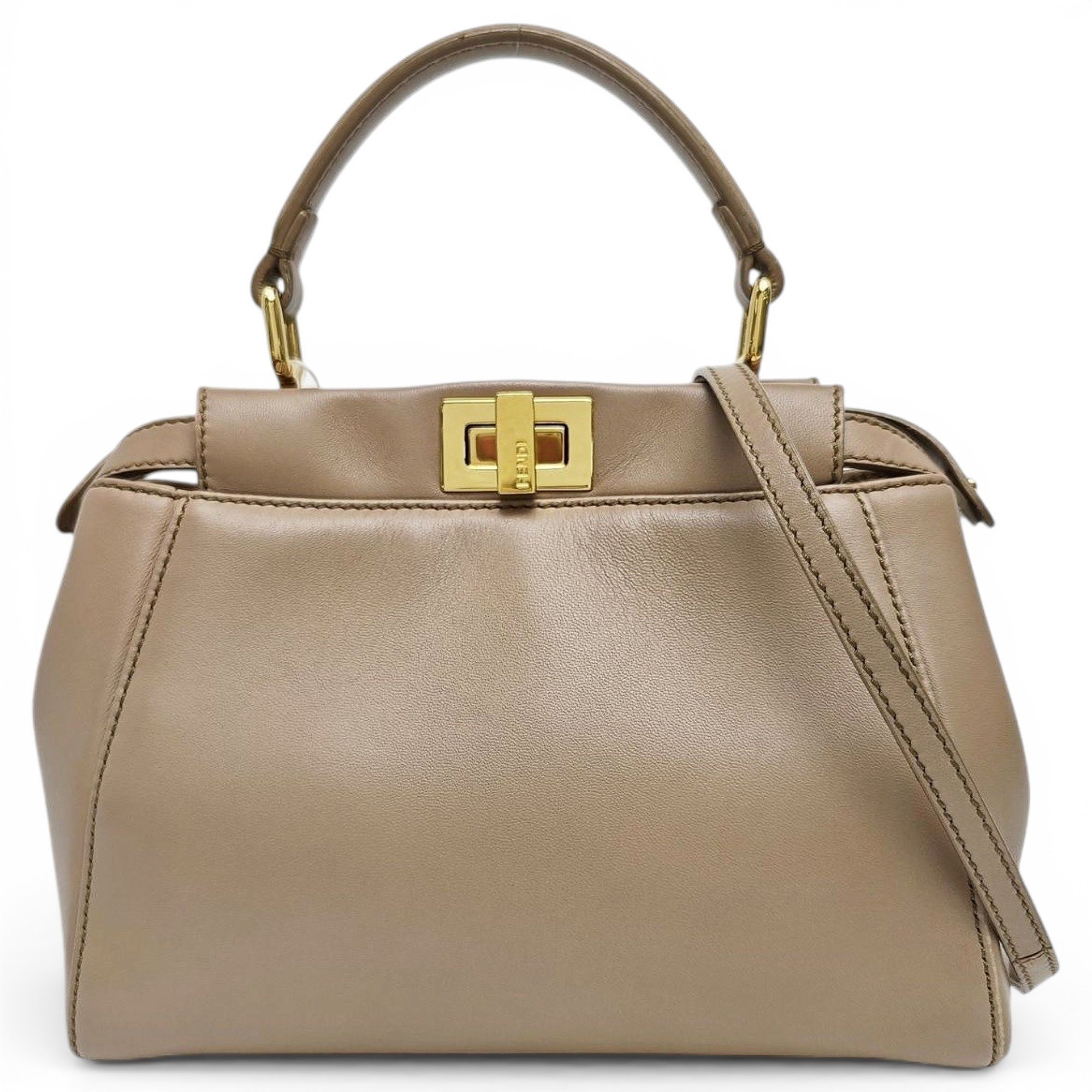 Peekaboo leather handbag