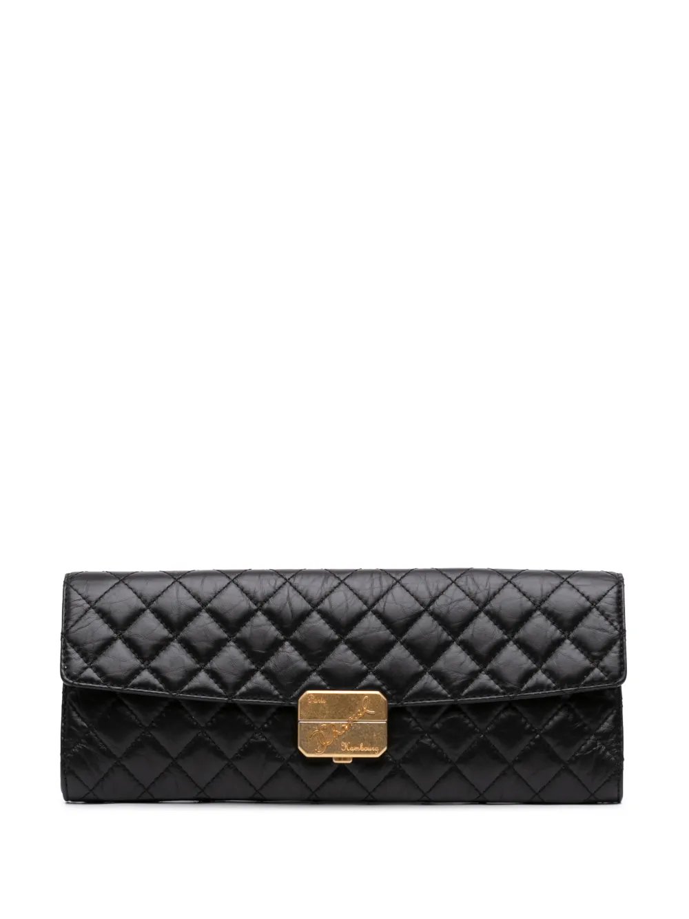 2018-2019 Paris Hamburg Quilted Aged Calfskin clutch bag