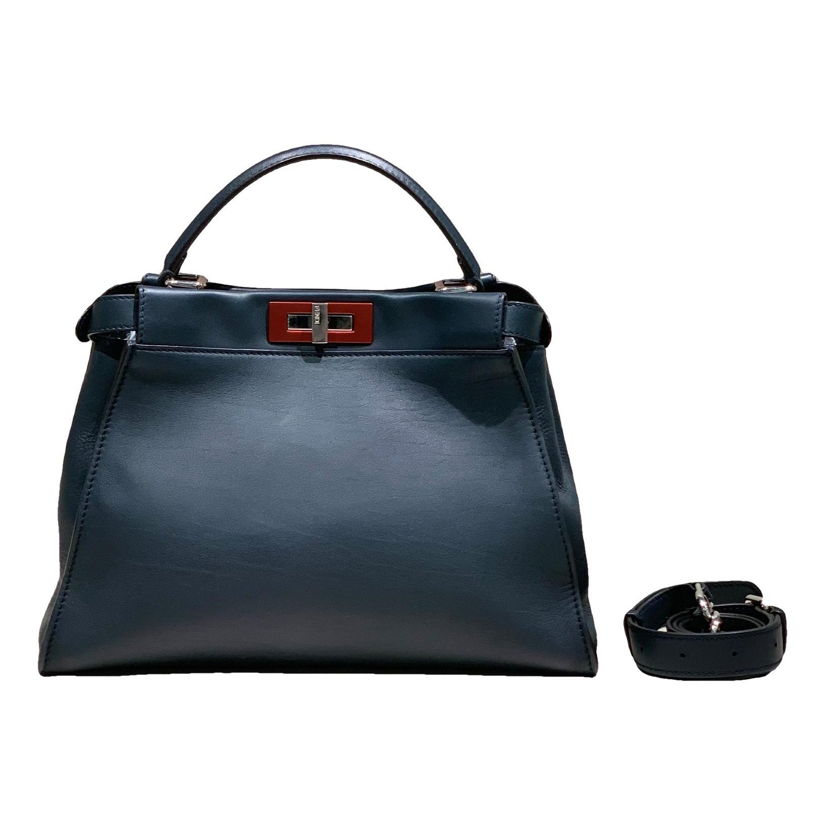 Peekaboo leather handbag