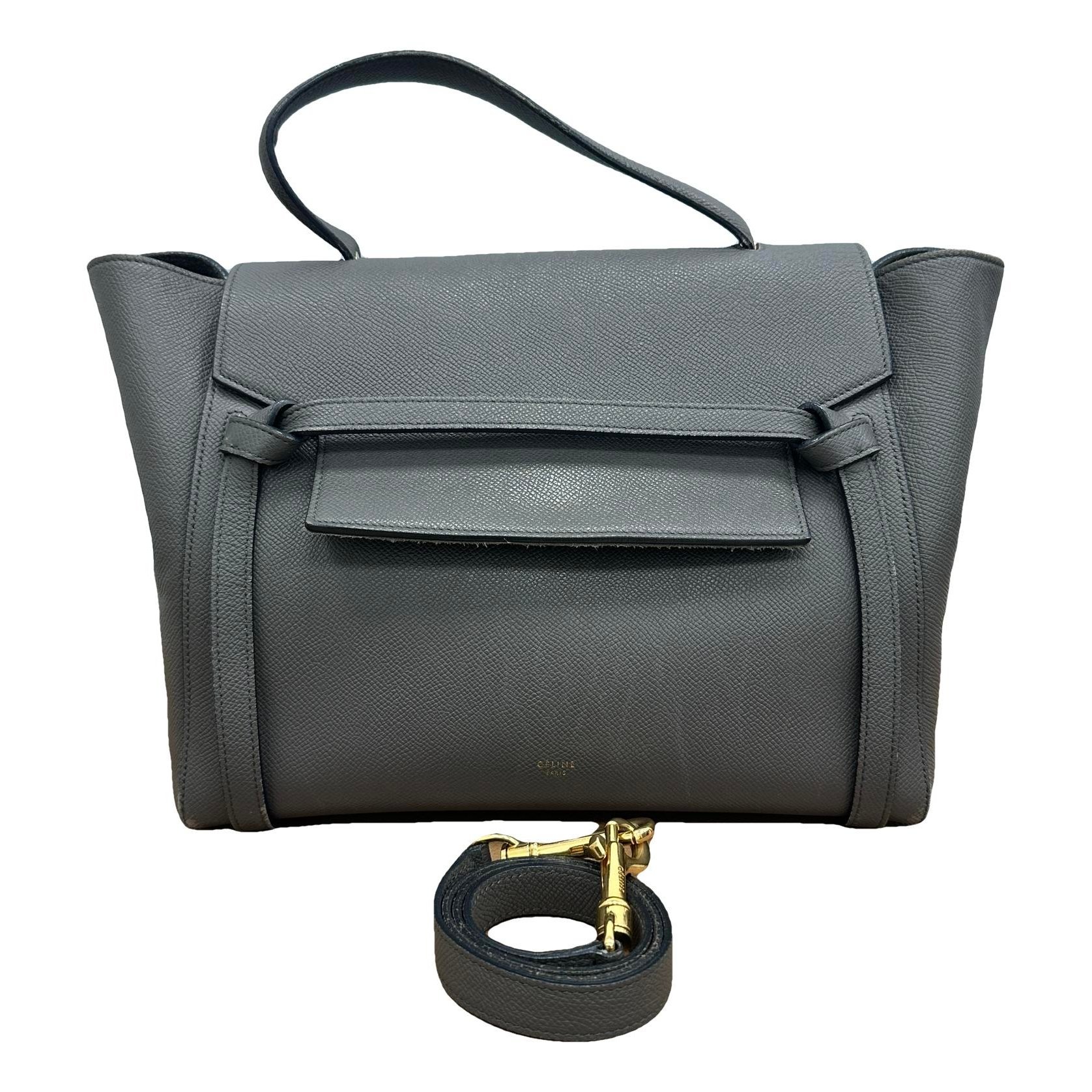 Belt leather handbag