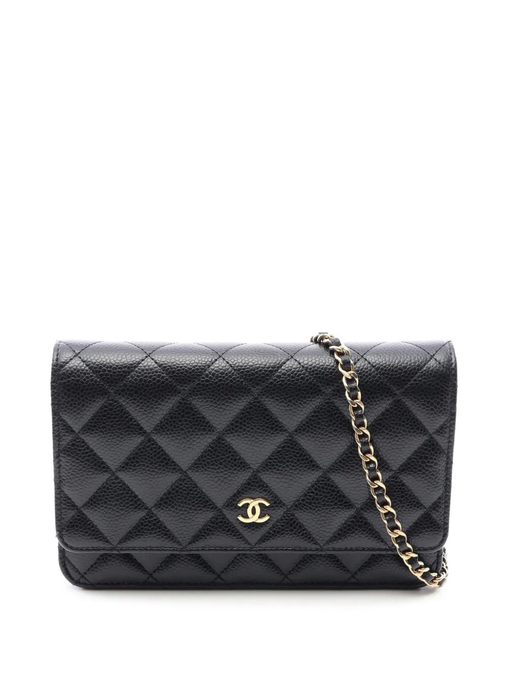 2021-2026 CC Quilted Caviar Wallet on Chain crossbody bag