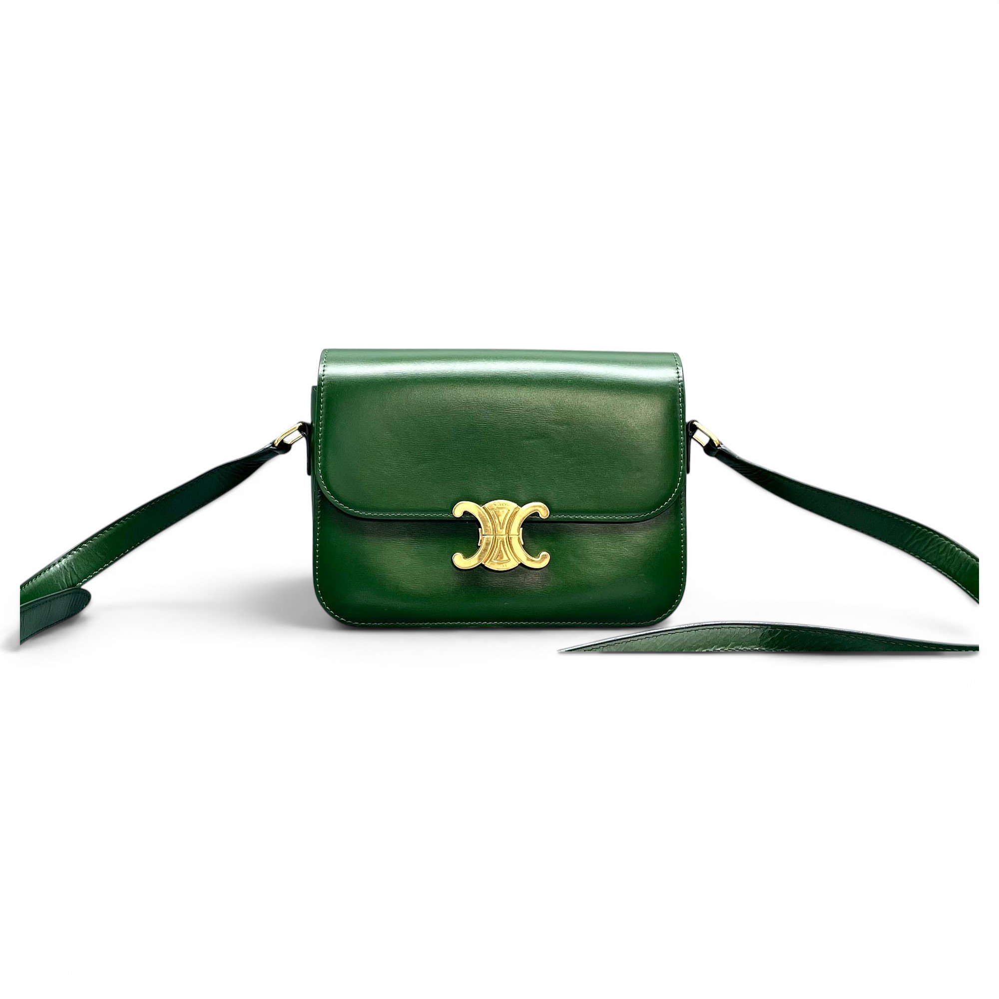 Triomphe leather handbag