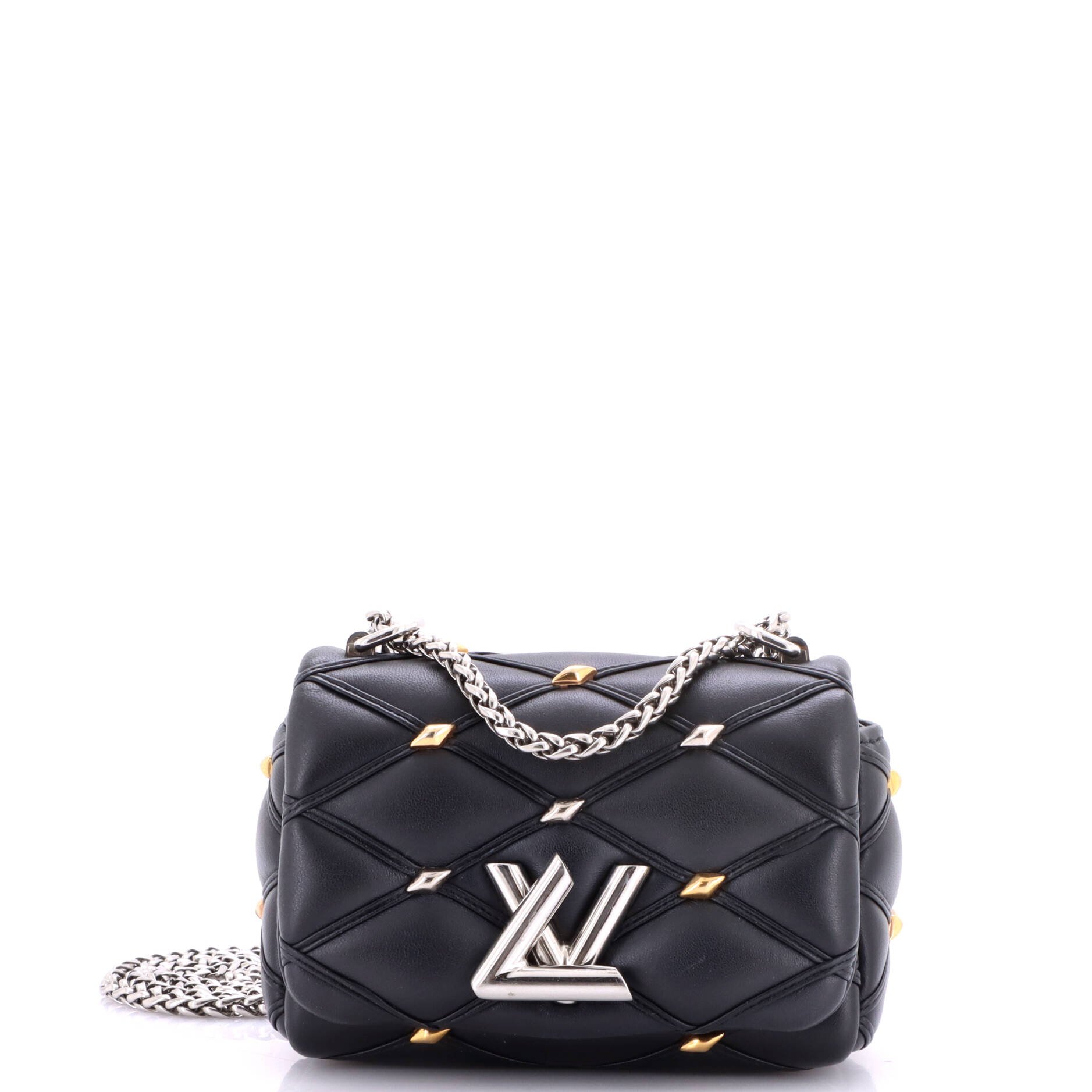 Pico GO-14 Handbag Studded Malletage Leather
