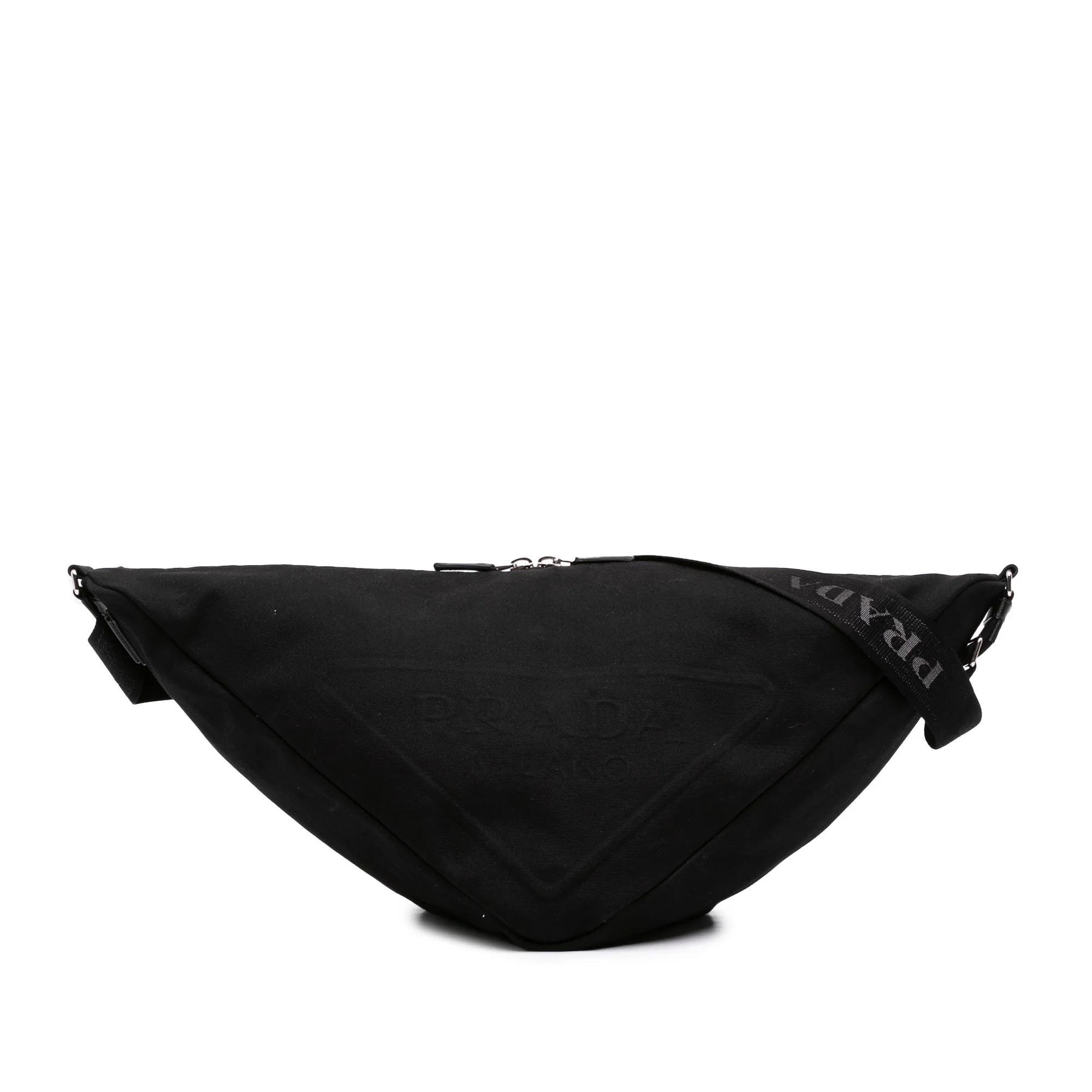 Triangle linen handbag