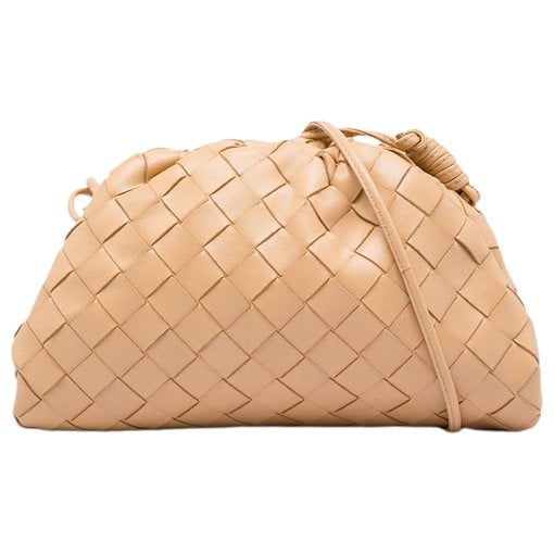 Pouch leather crossbody bag