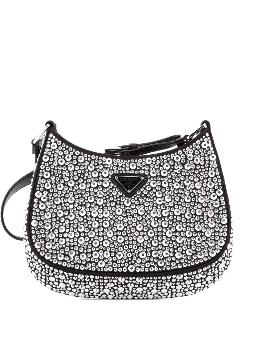 Cleo Shoulder Bag Crystal Embellished Satin Small crossbody bag
