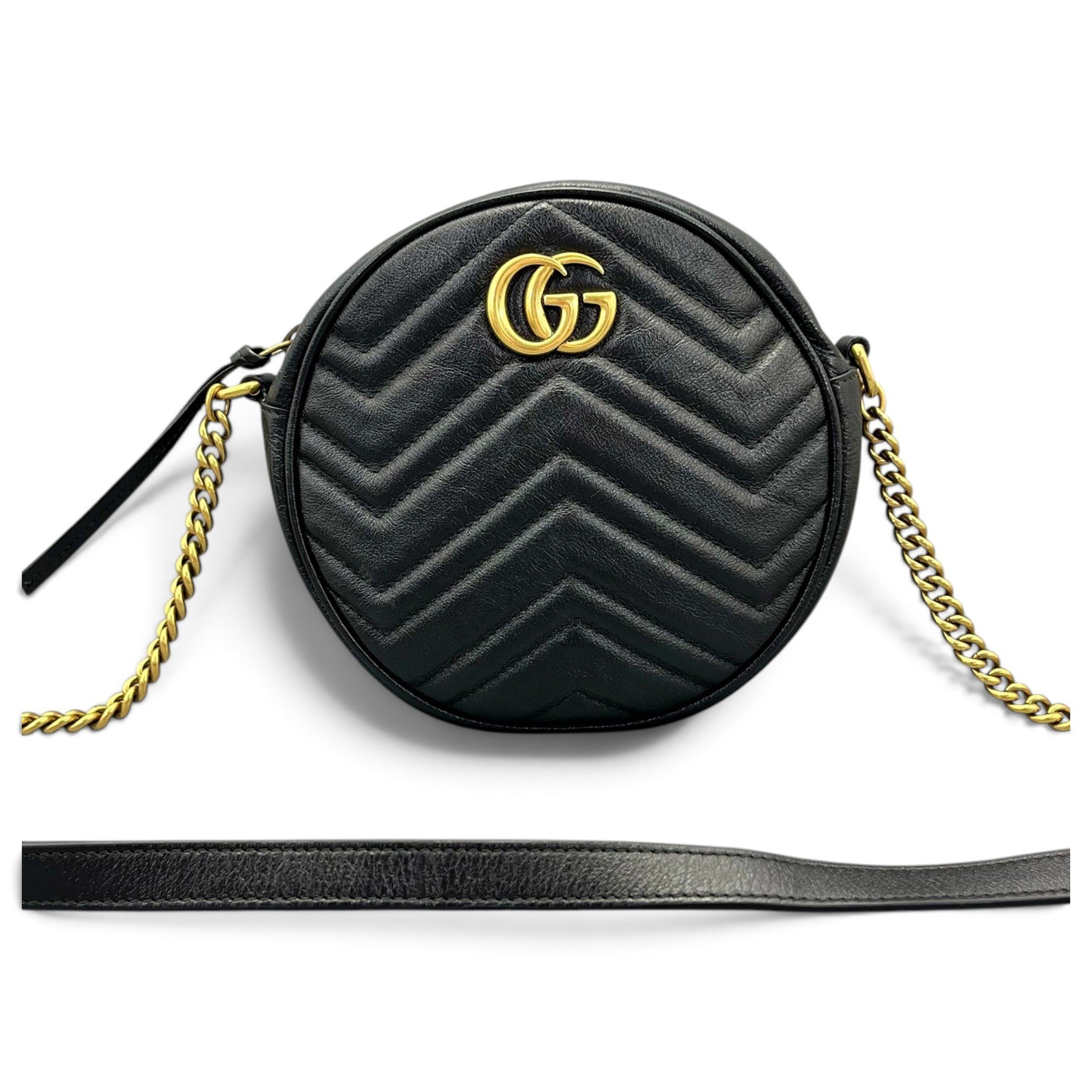 GG Marmont Circle leather crossbody bag