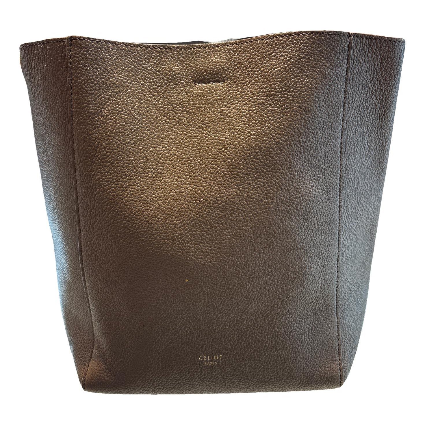 Seau Sangle leather tote