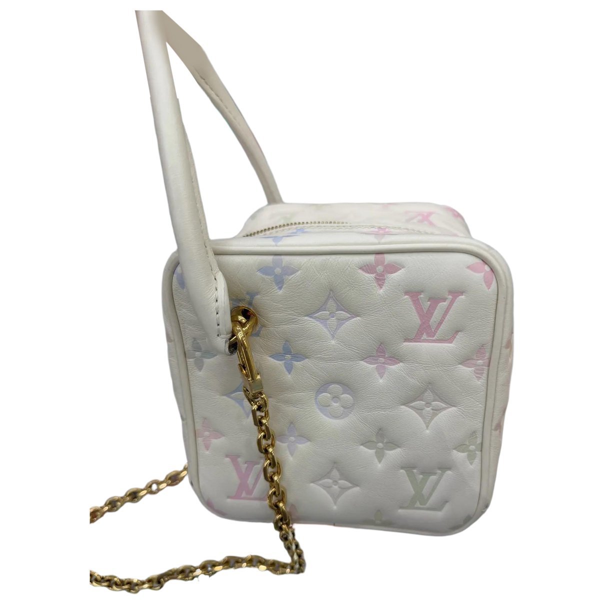 Square bag leather handbag