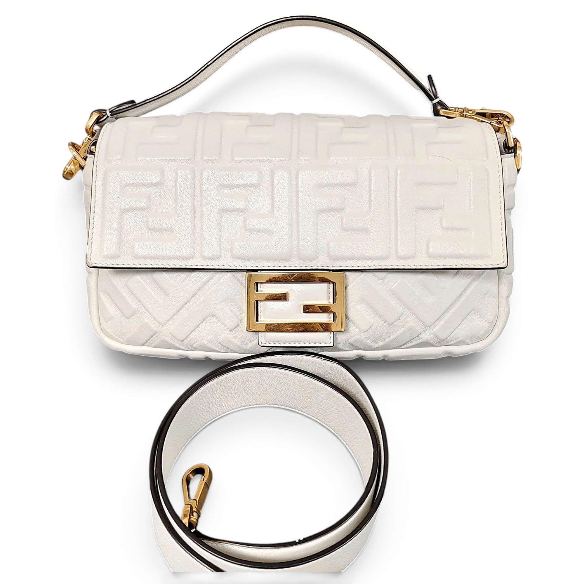 Baguette leather handbag