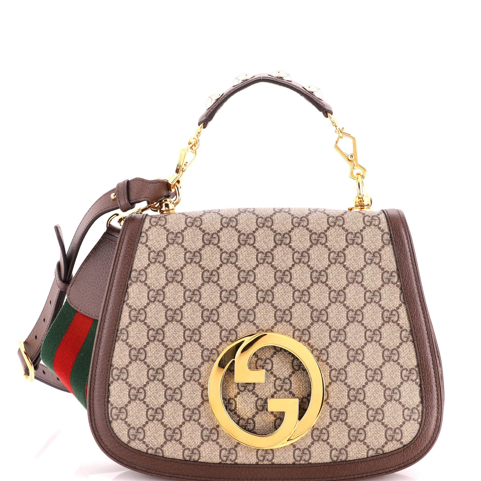 Gucci Blondie NM Top Handle Bag GG Coated Canvas Medium