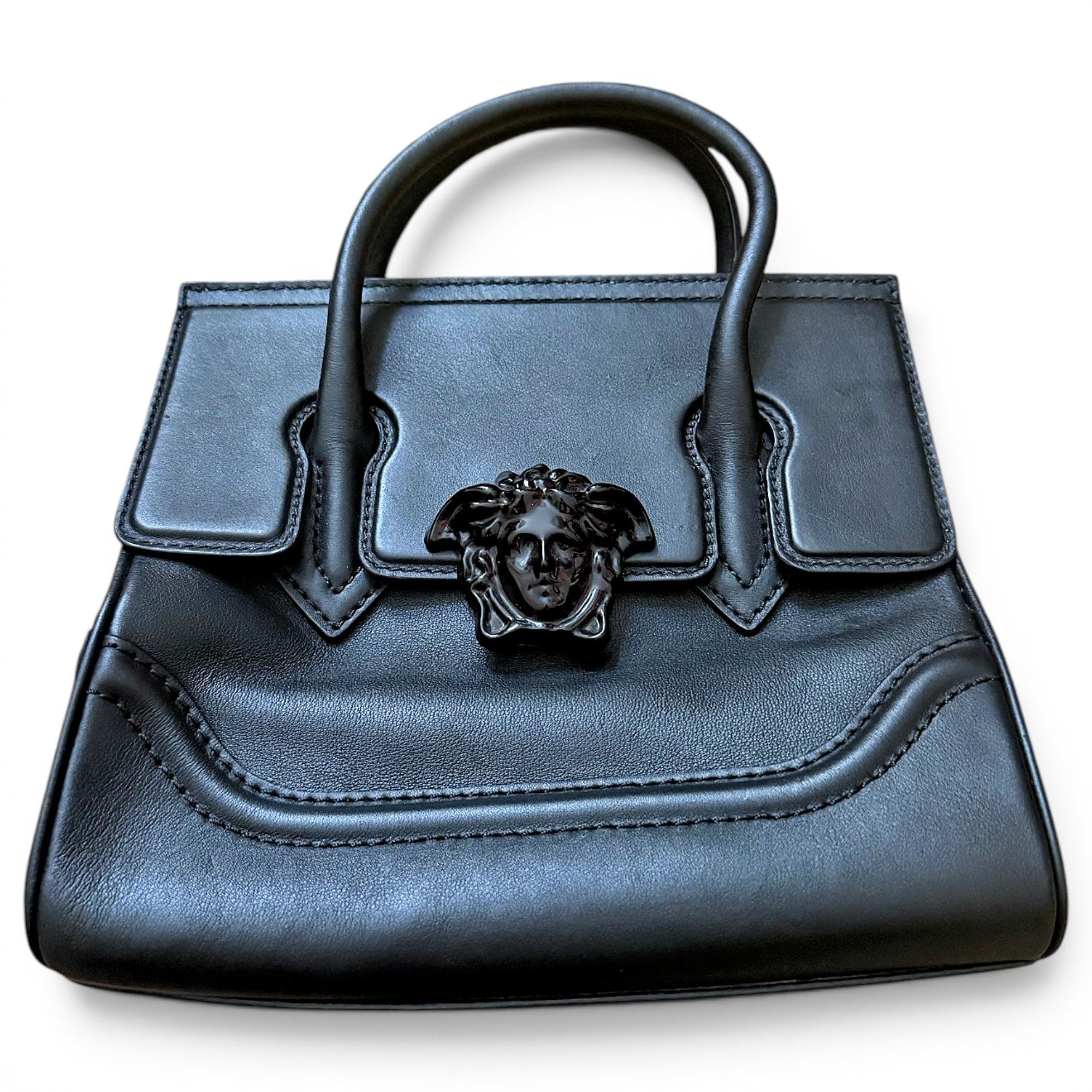 La Medusa leather handbag