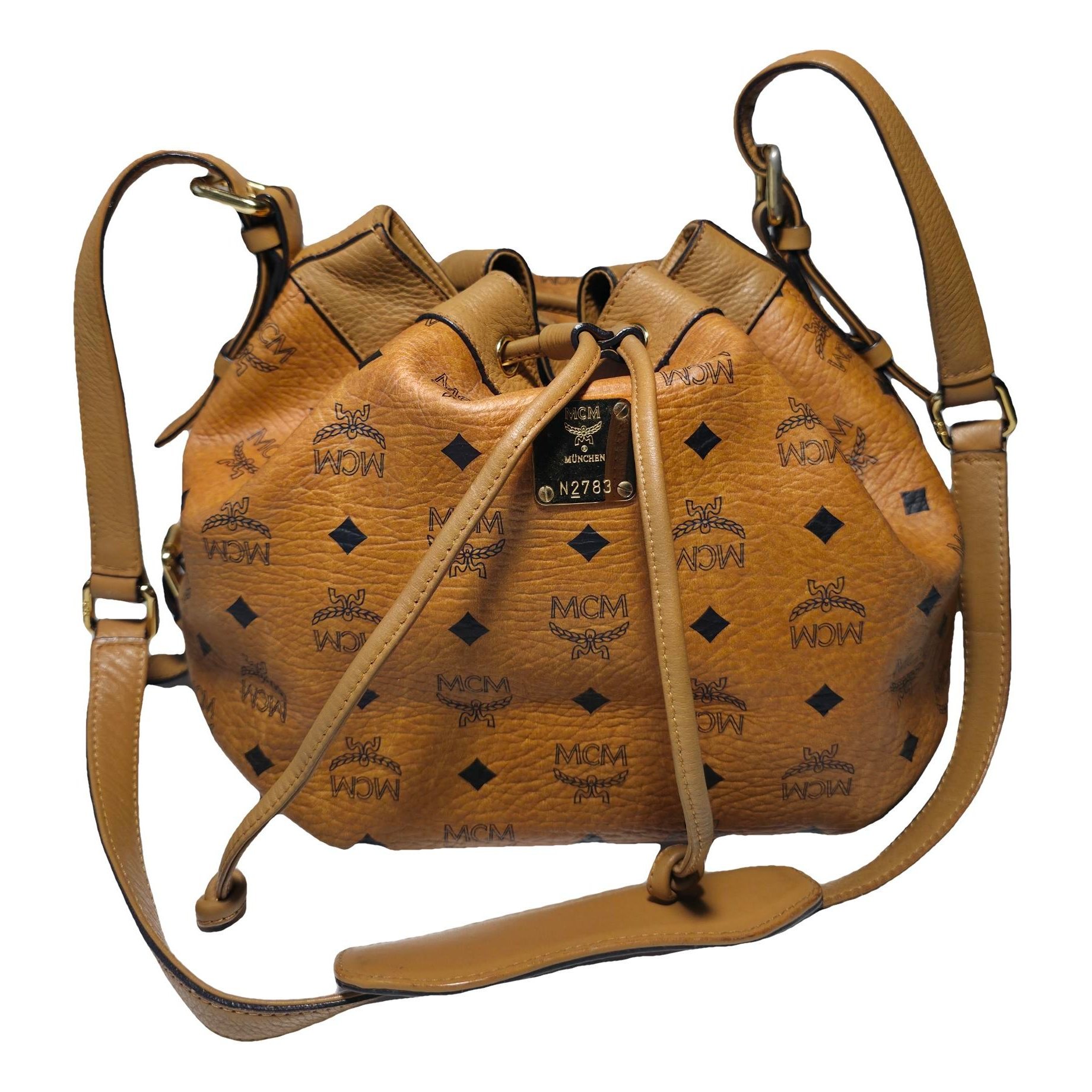 Heritage Drawstring leather crossbody bag
