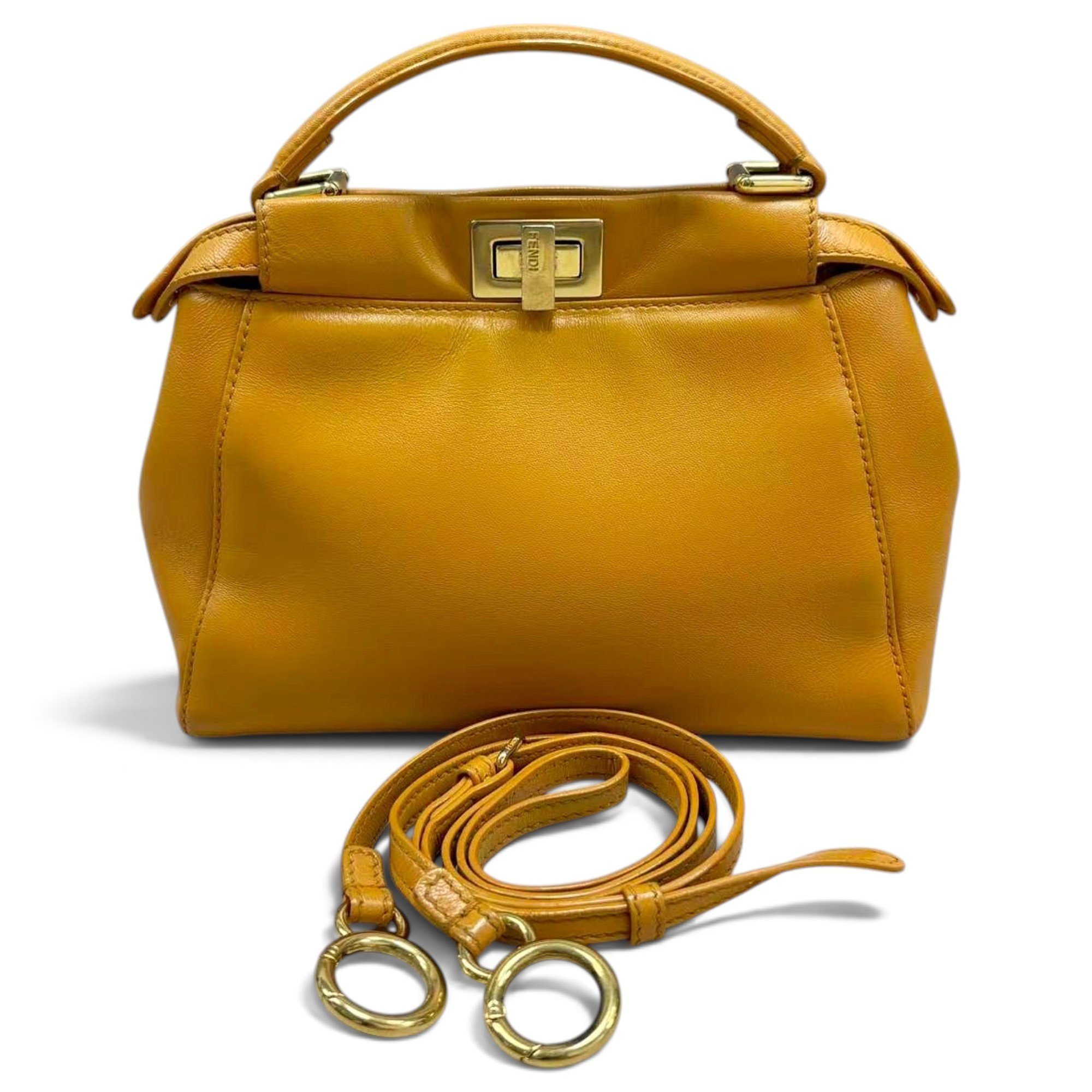 Fendi Peekaboo leather handbag
