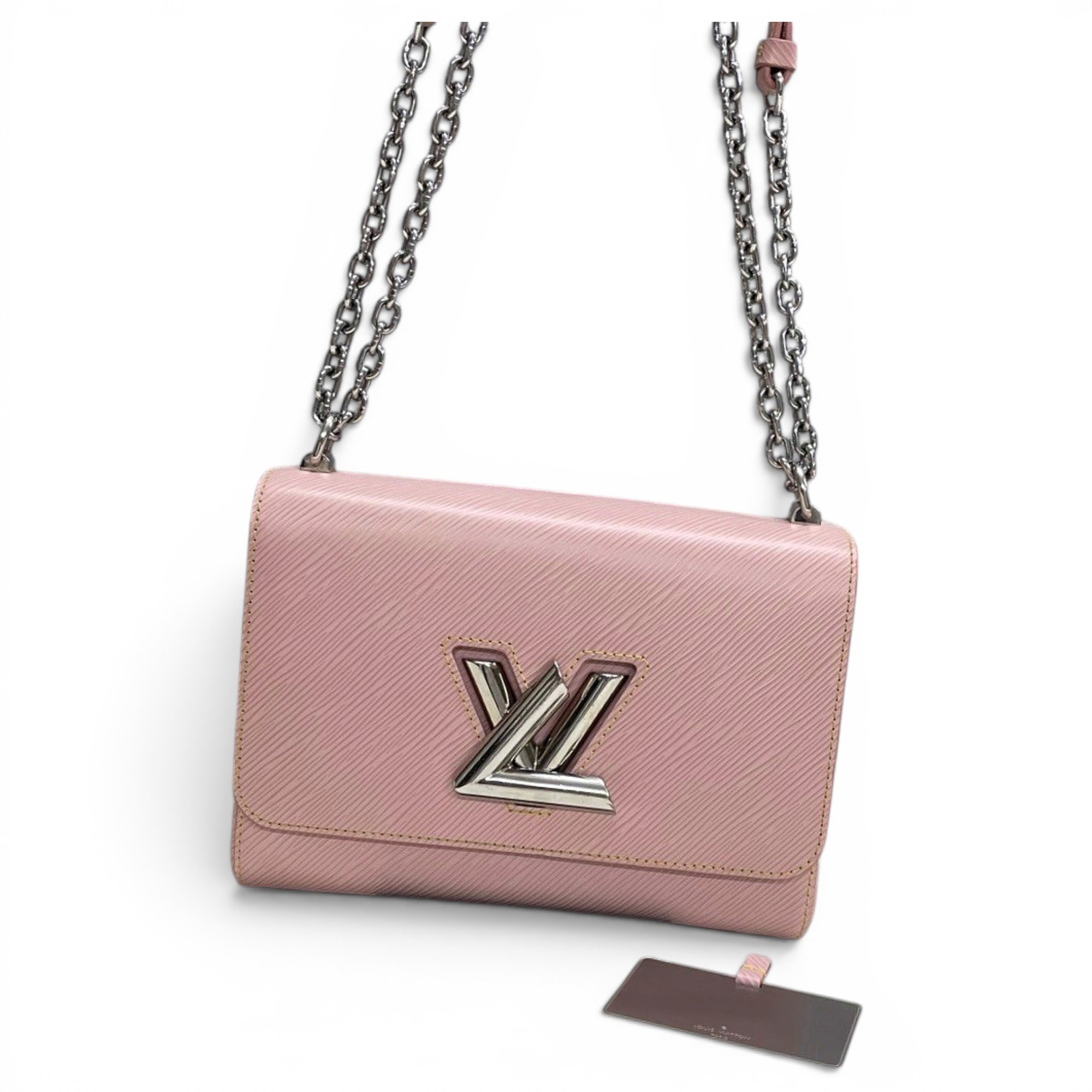 Twist leather handbag
