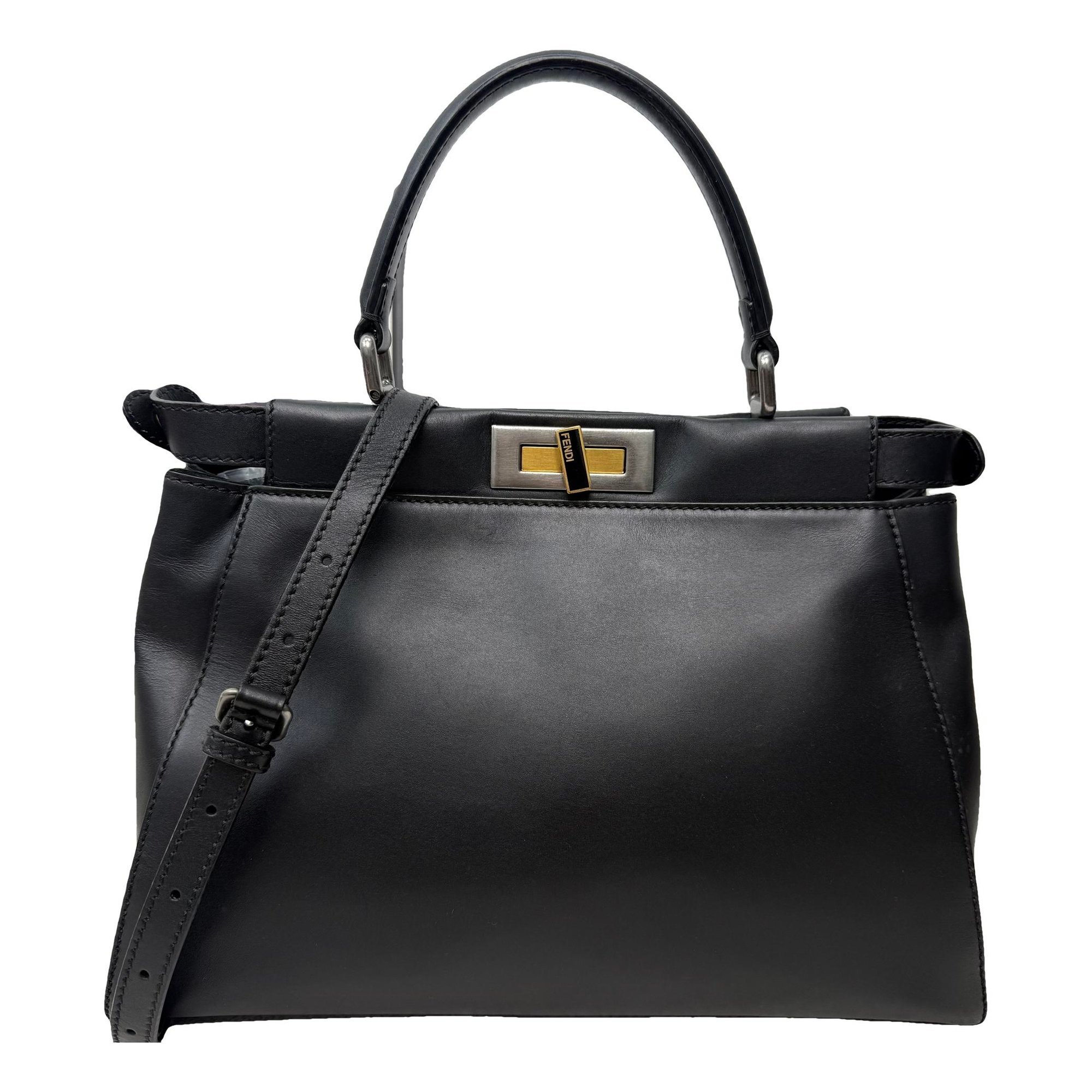 Peekaboo leather handbag
