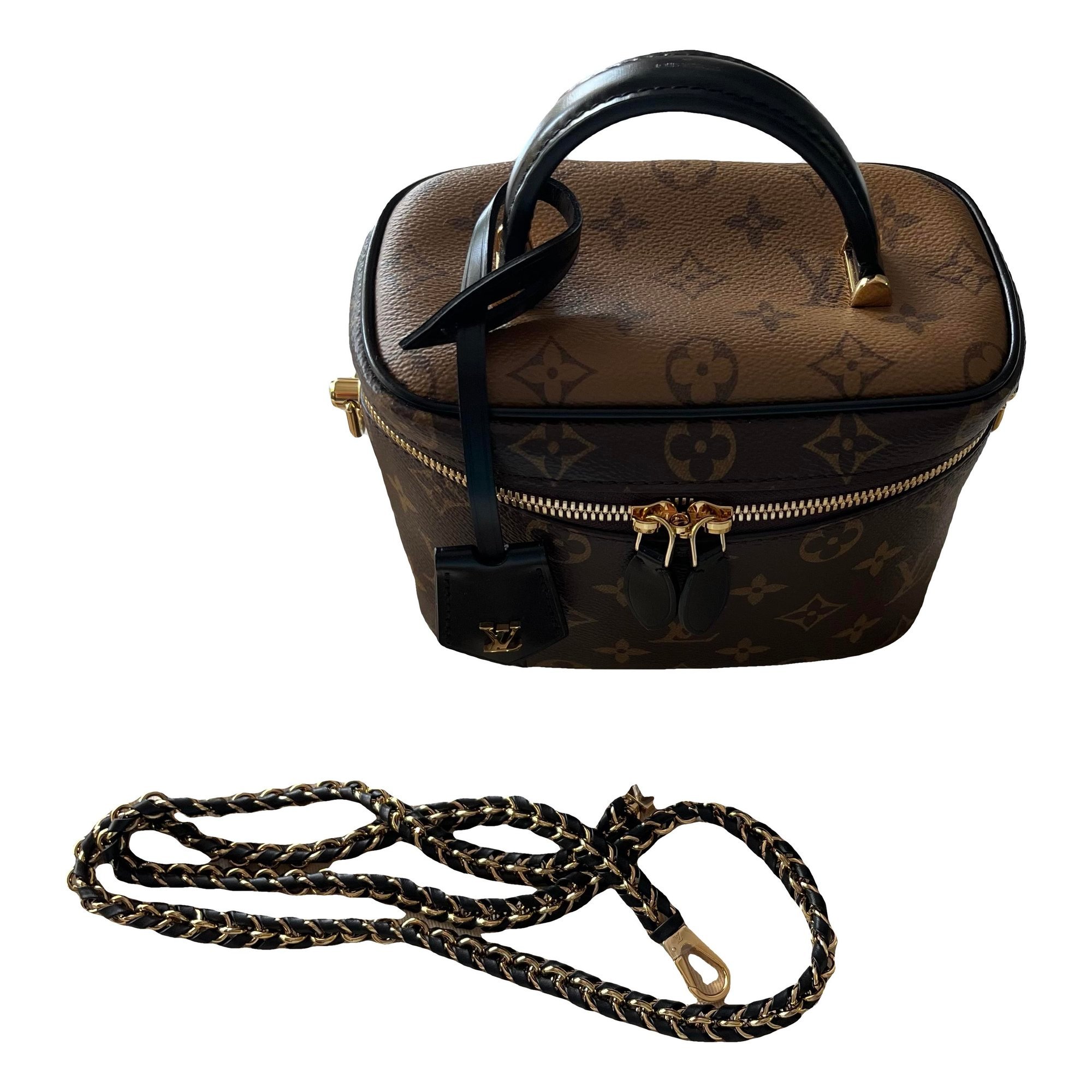 Vanity leather crossbody bag
