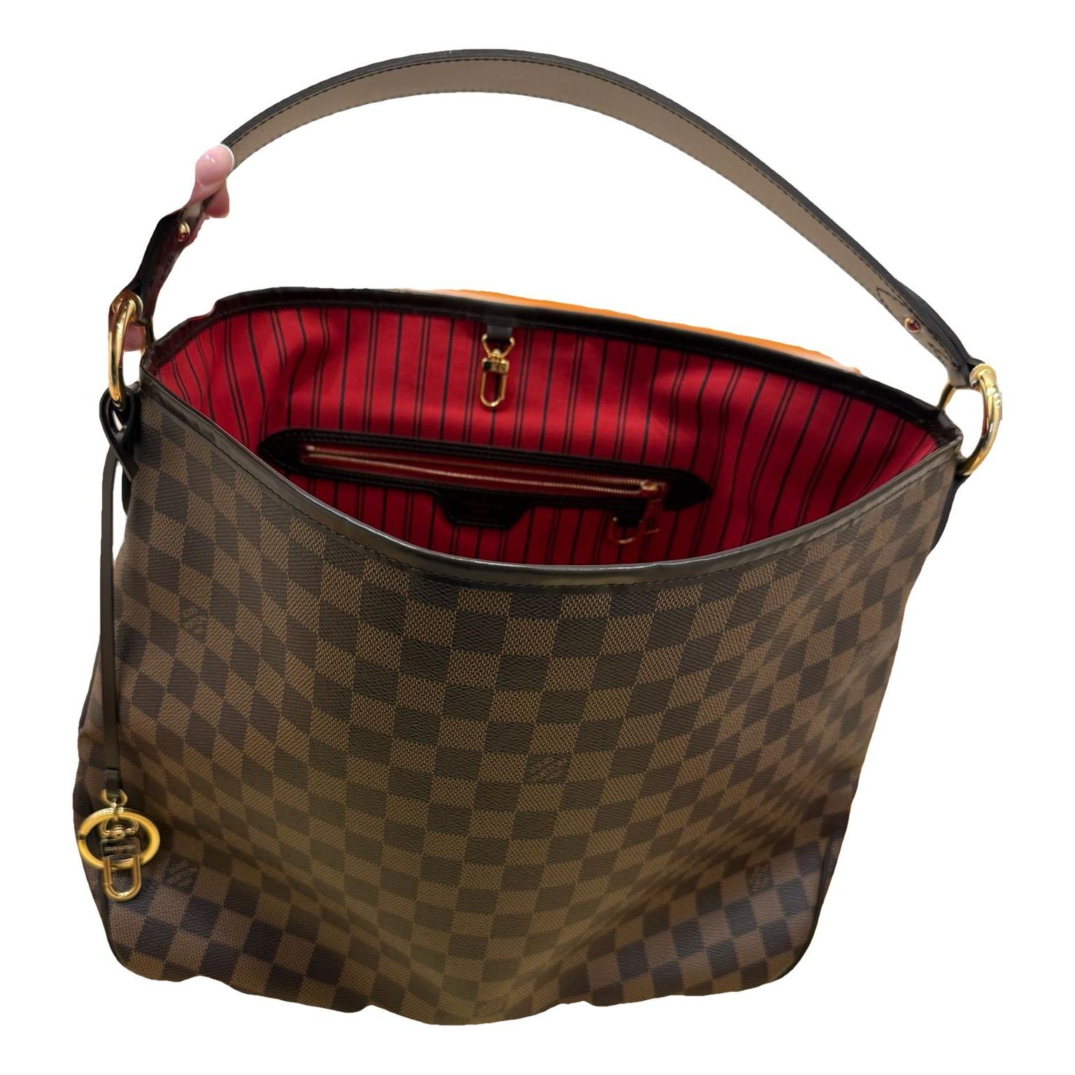 Delightful patent leather tote