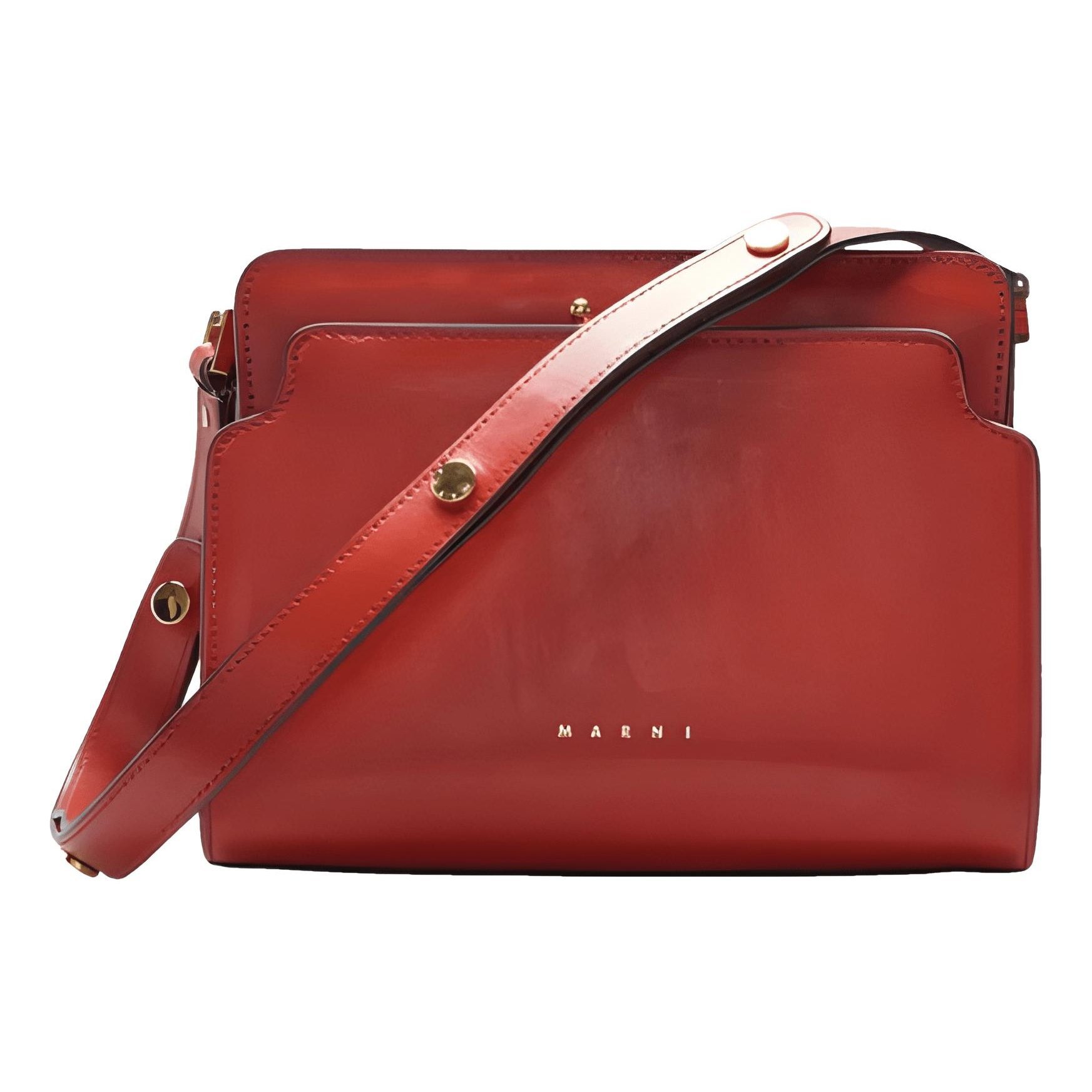 Trunk leather handbag