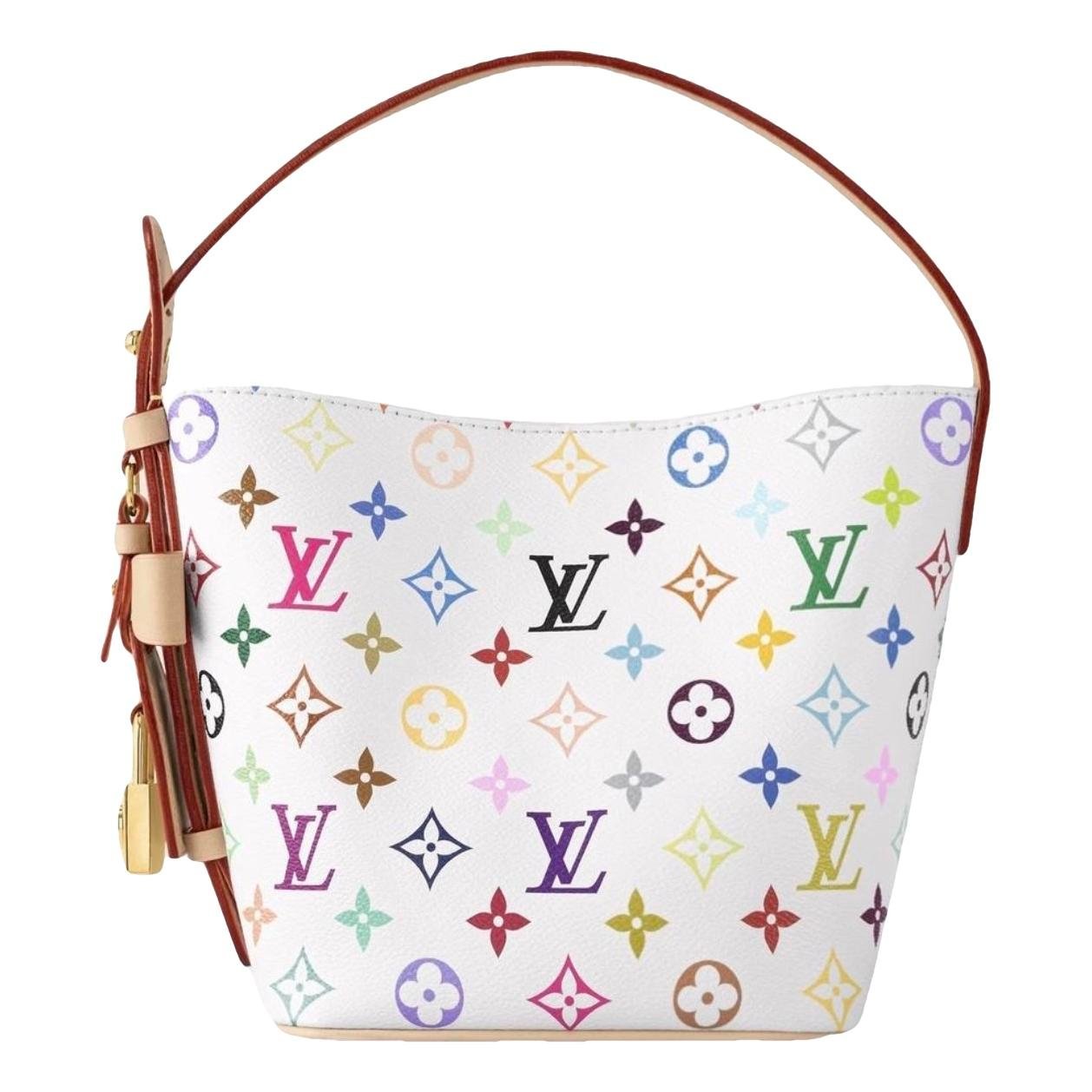 Bucket leather handbag