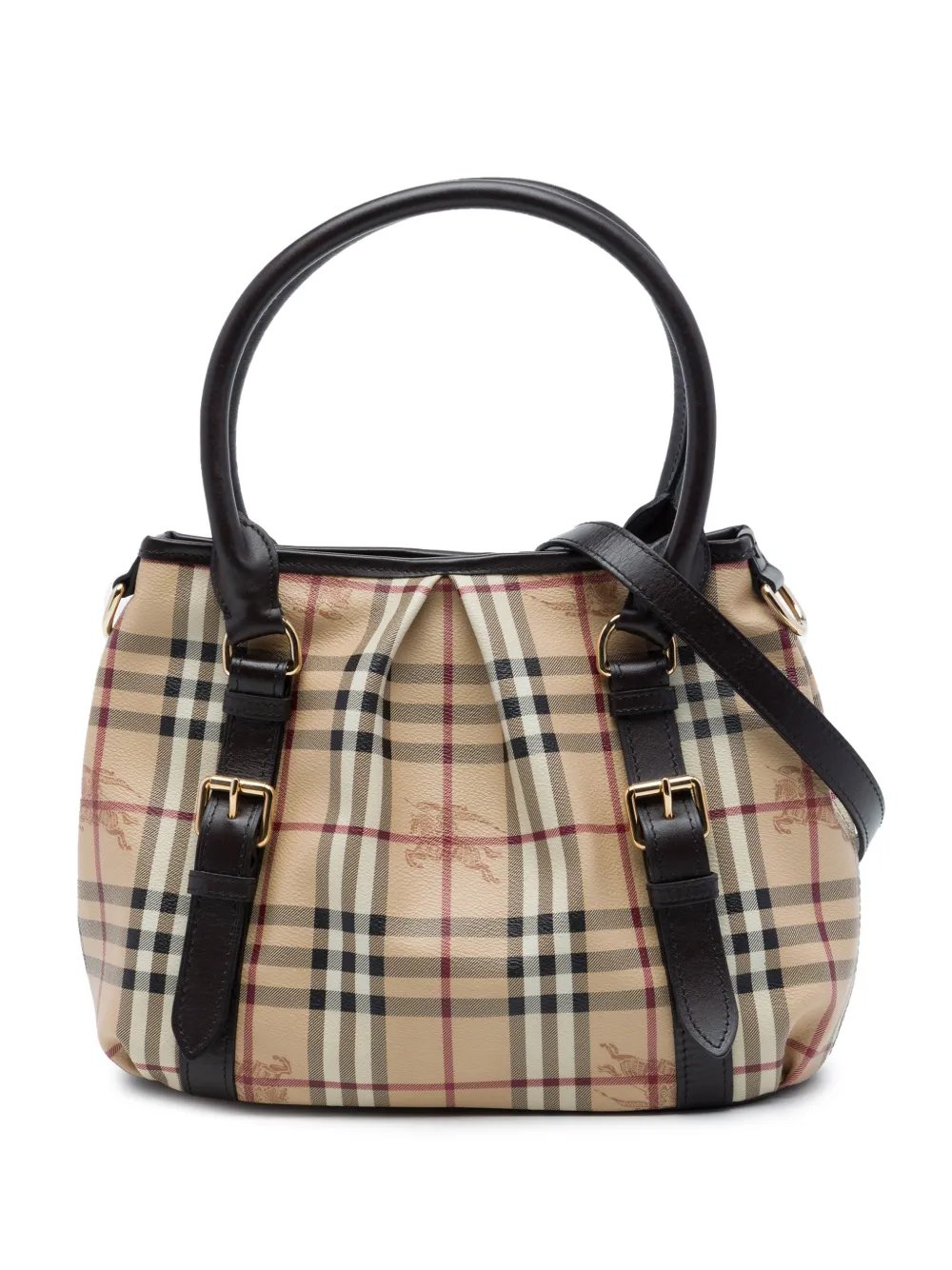 Burberry 2010-2015 Small Haymarket Check Coated Canvas Northfield satchel