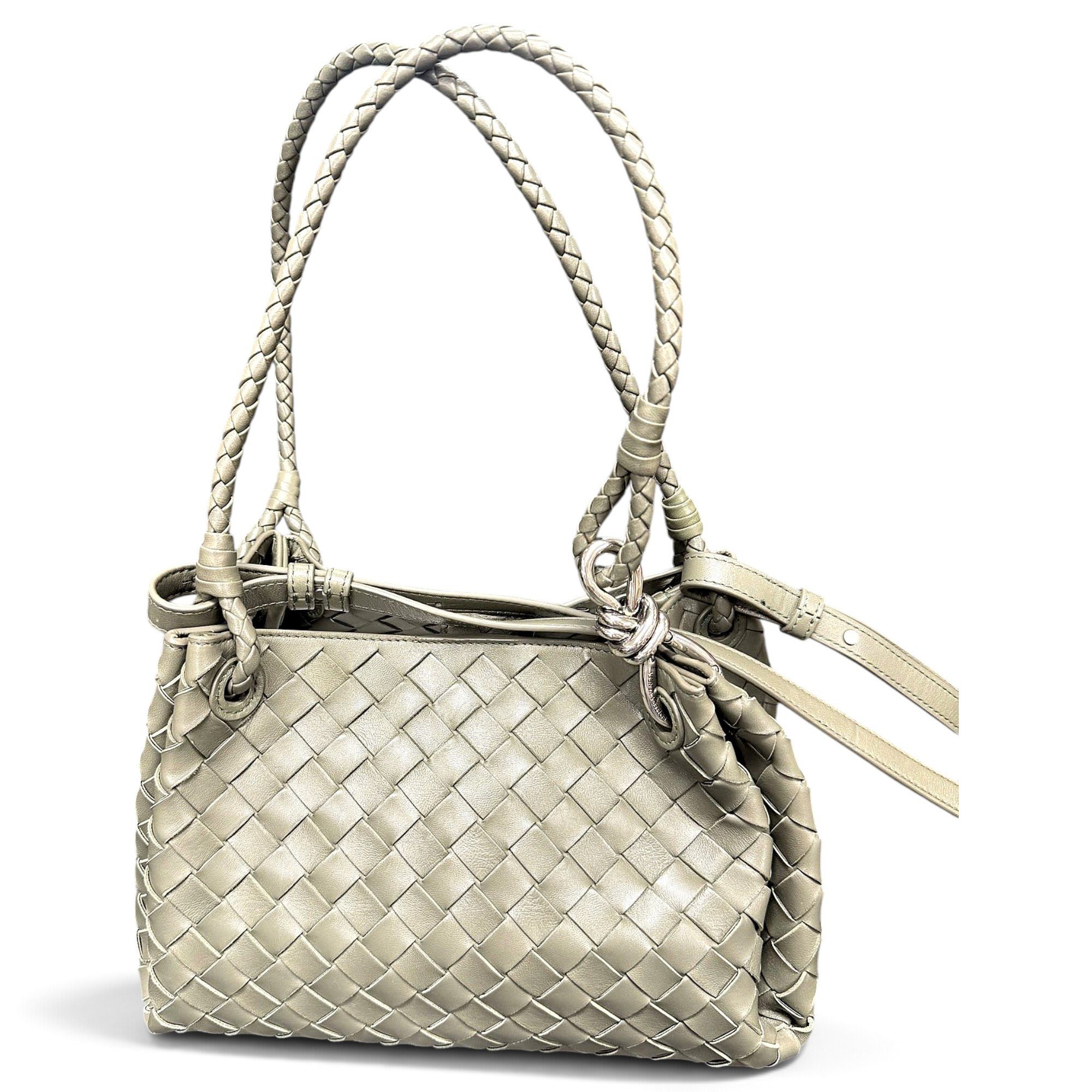 Parachute leather handbag
