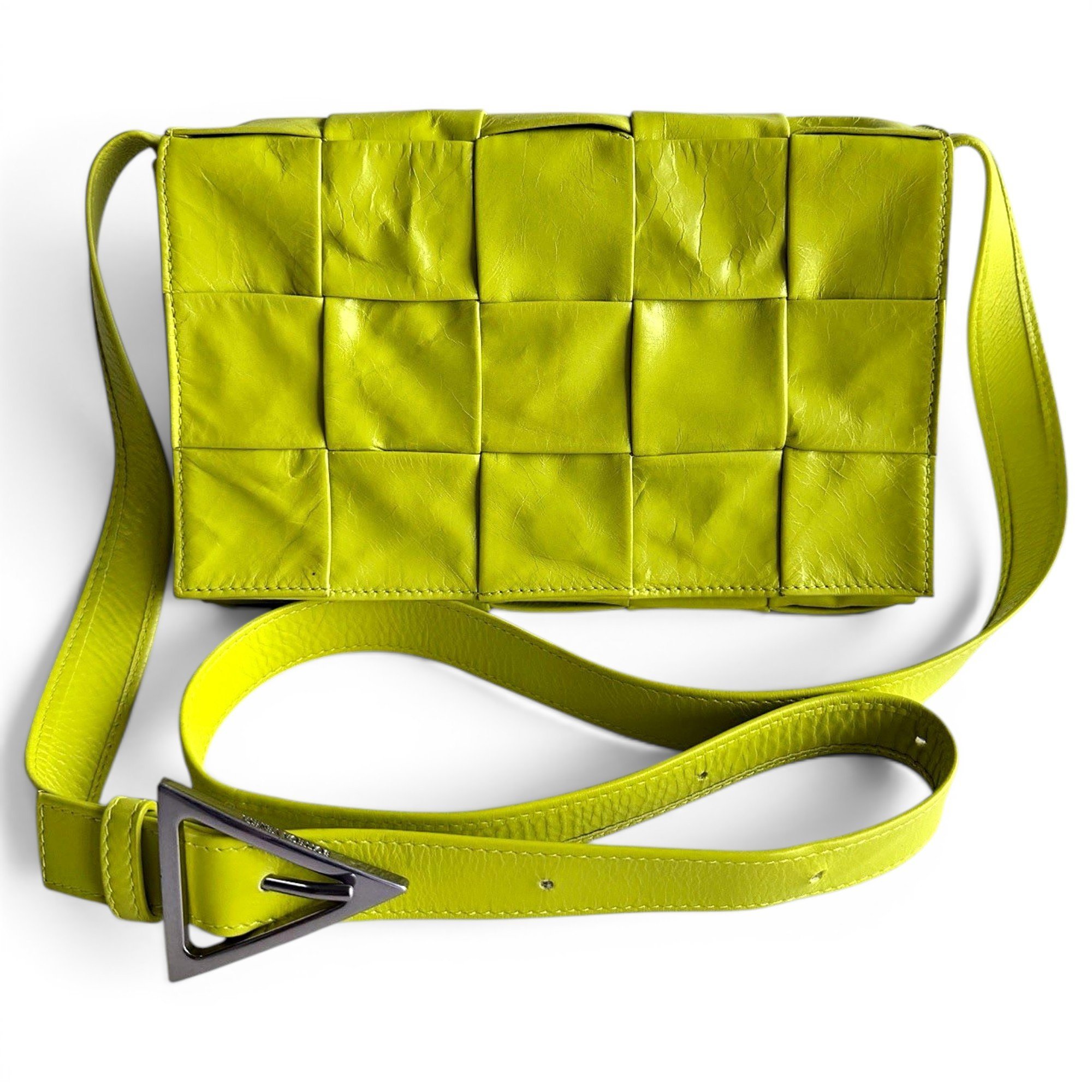 Cassette leather crossbody bag