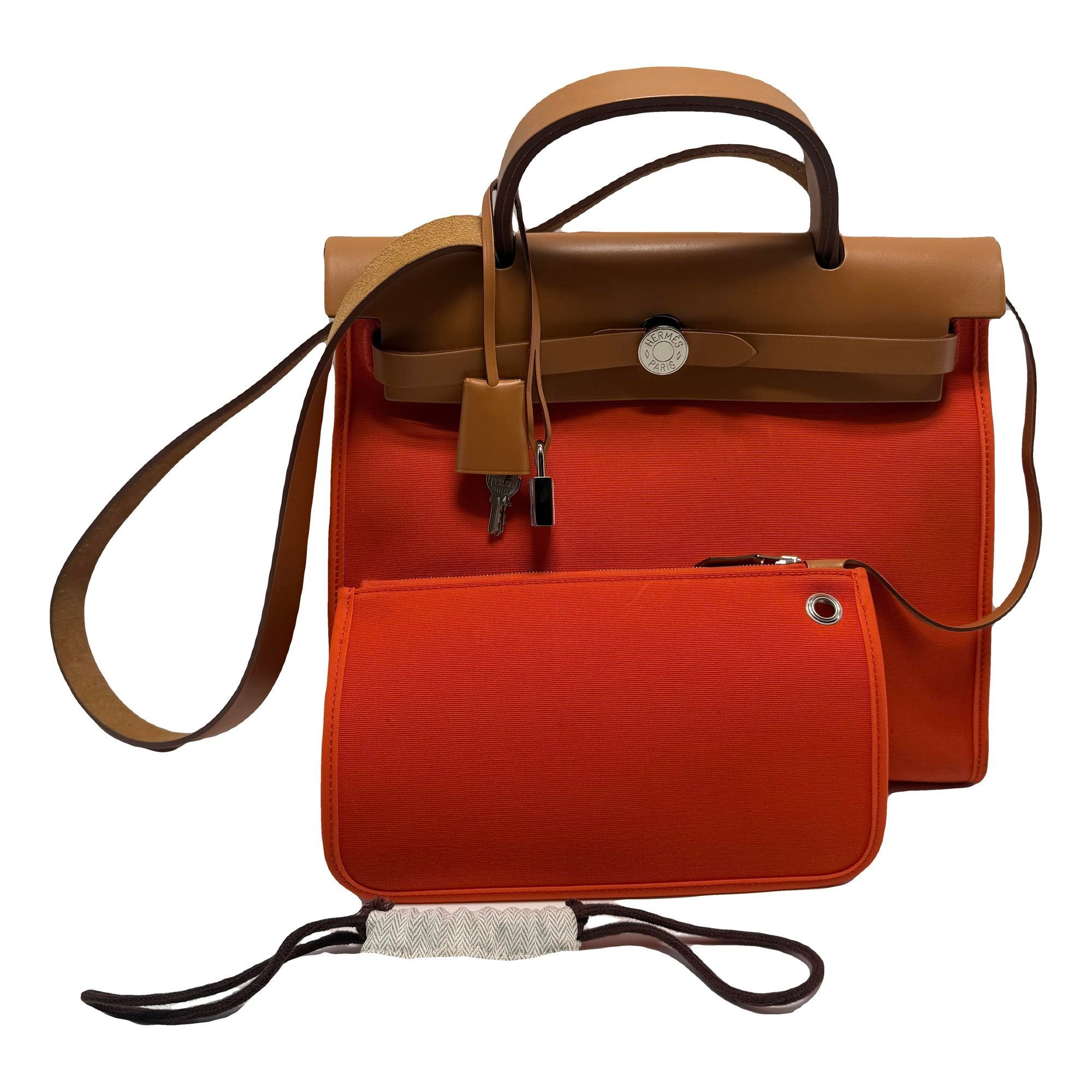 Hermes Herbag Handbag Barenia Leather