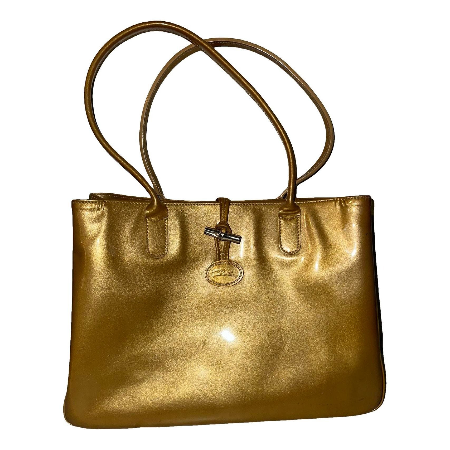 Cavalcade patent leather handbag