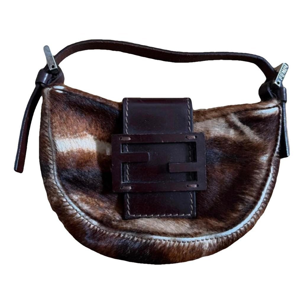 Croissant Vintage pony-style calfskin handbag