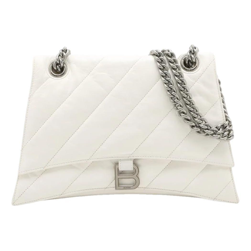 Crush leather handbag