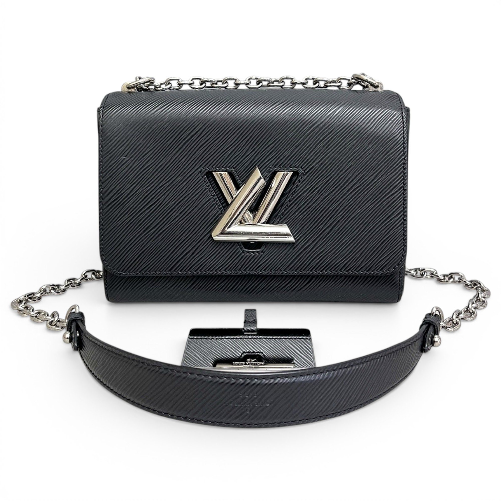 Twist leather handbag