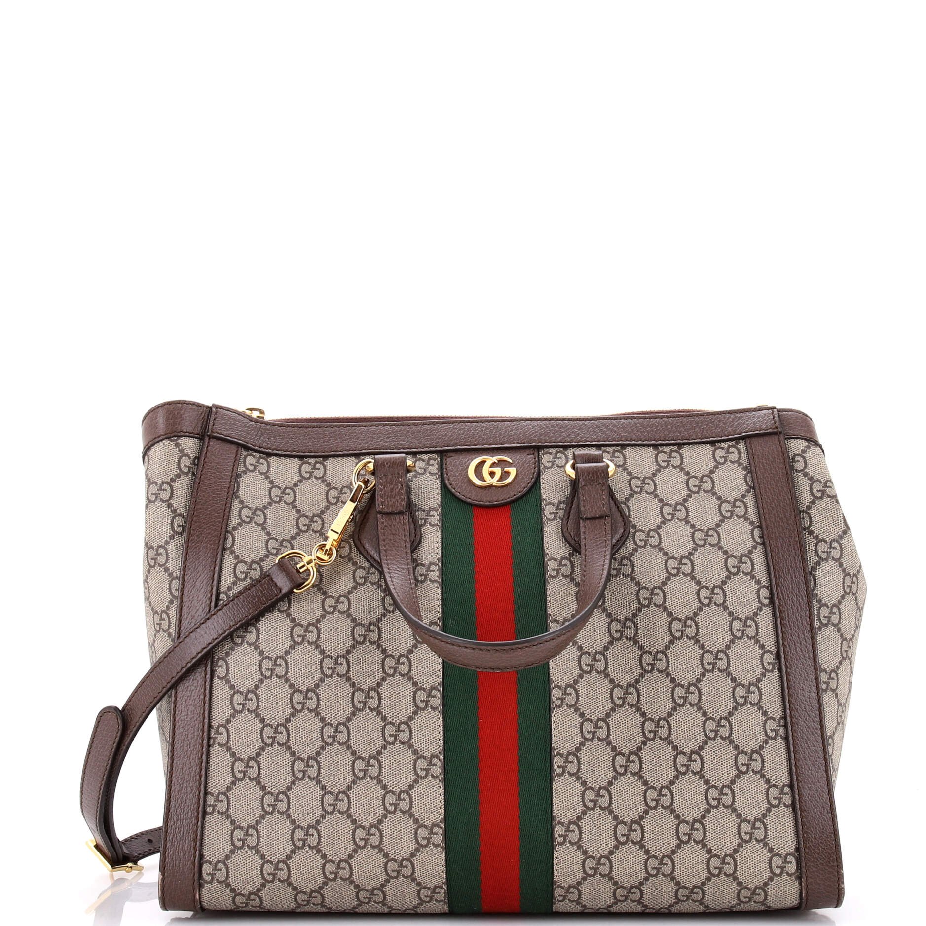 Ophidia Top Handle Tote GG Coated Canvas Medium