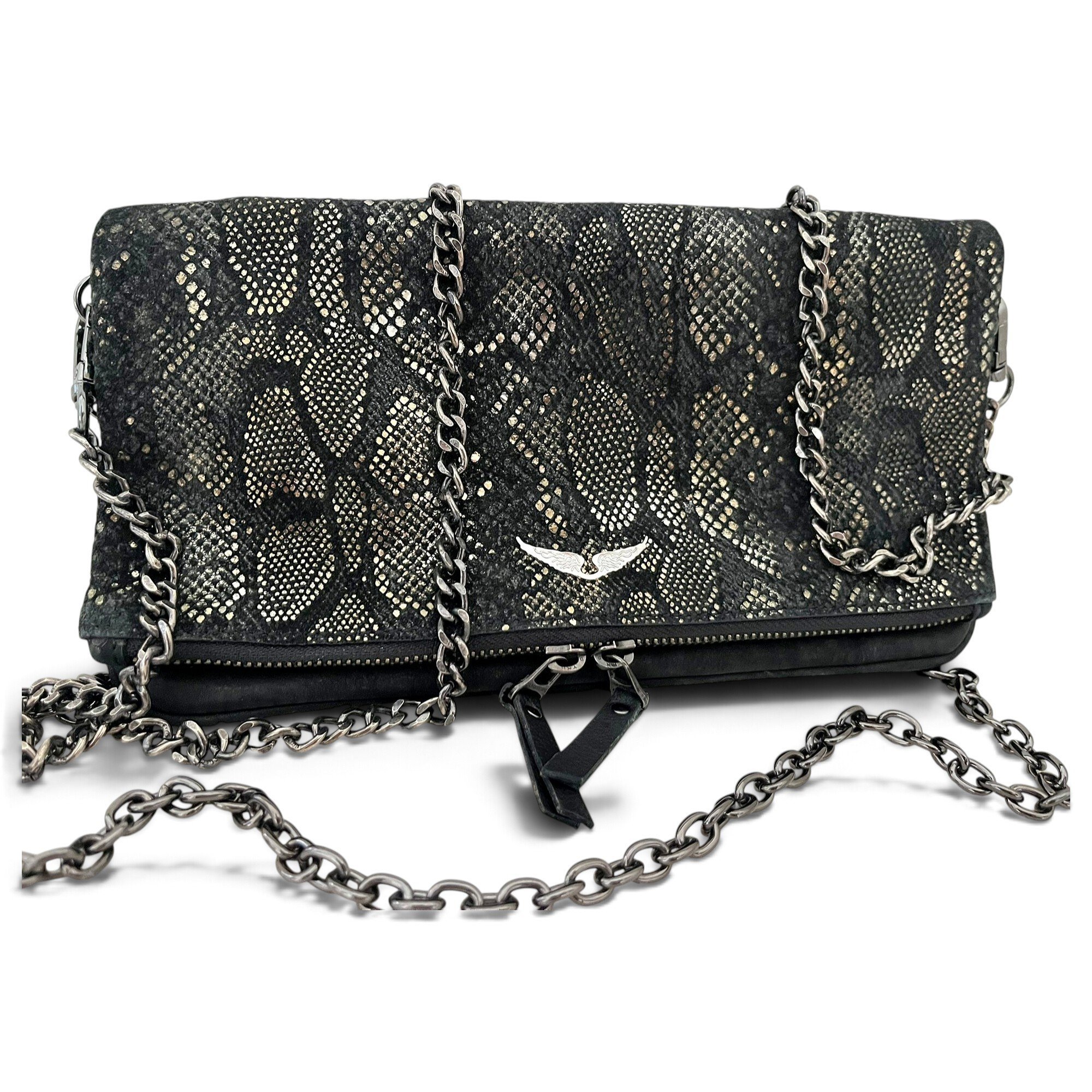 Rock leather crossbody bag