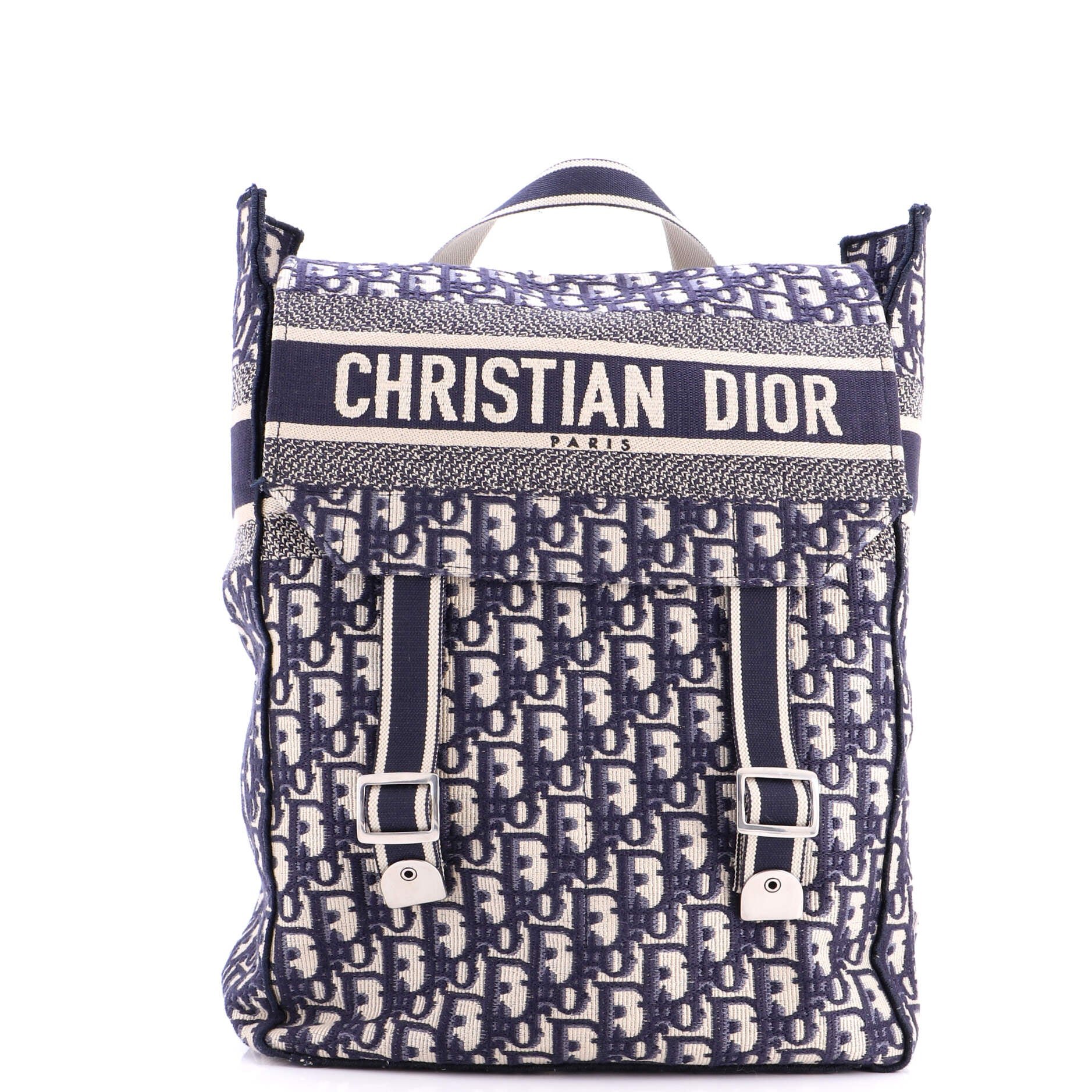 Flap Backpack Oblique Canvas Mini