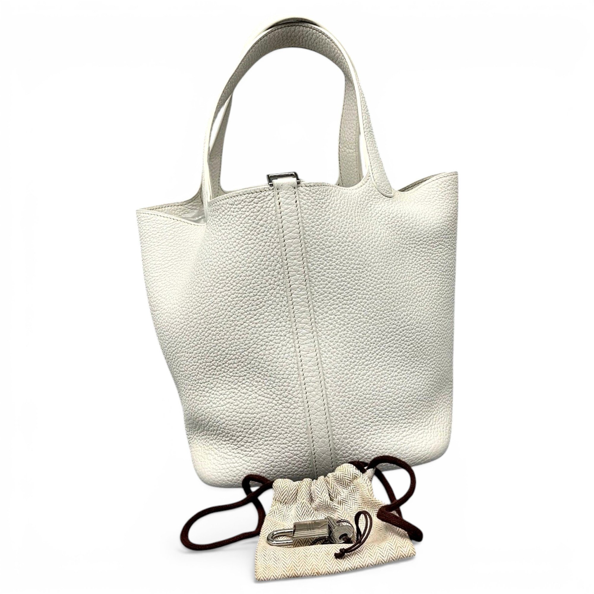 Picotin leather handbag