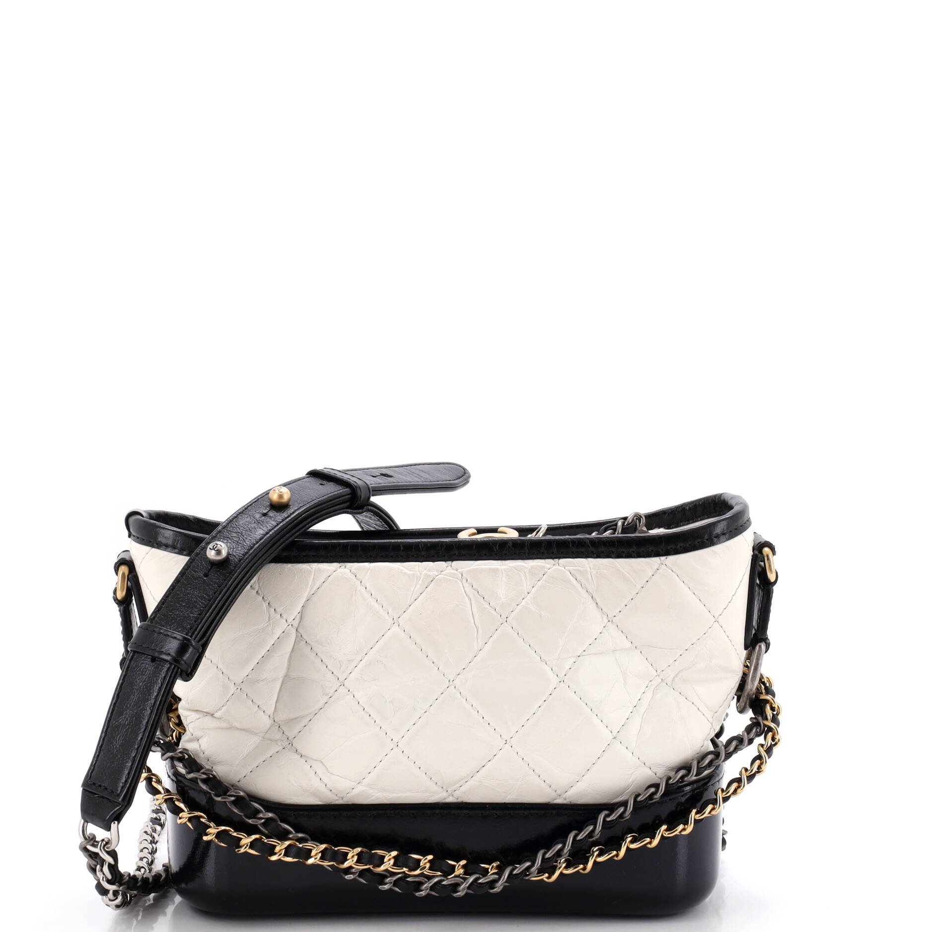 Gabrielle Hobo Quilted Aged Calfskin Small